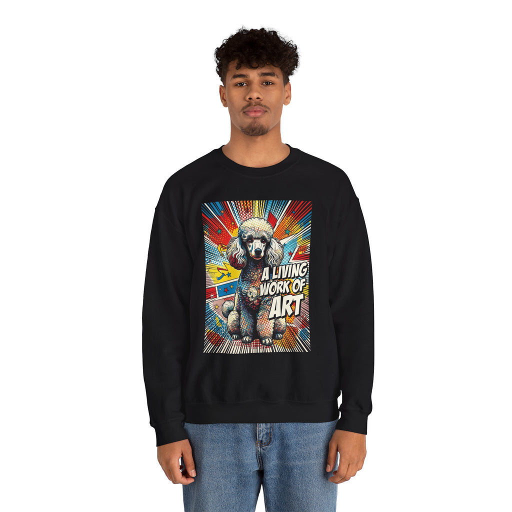 Poodle Sweatshirt | Living Work of Art Collection | Pop Art