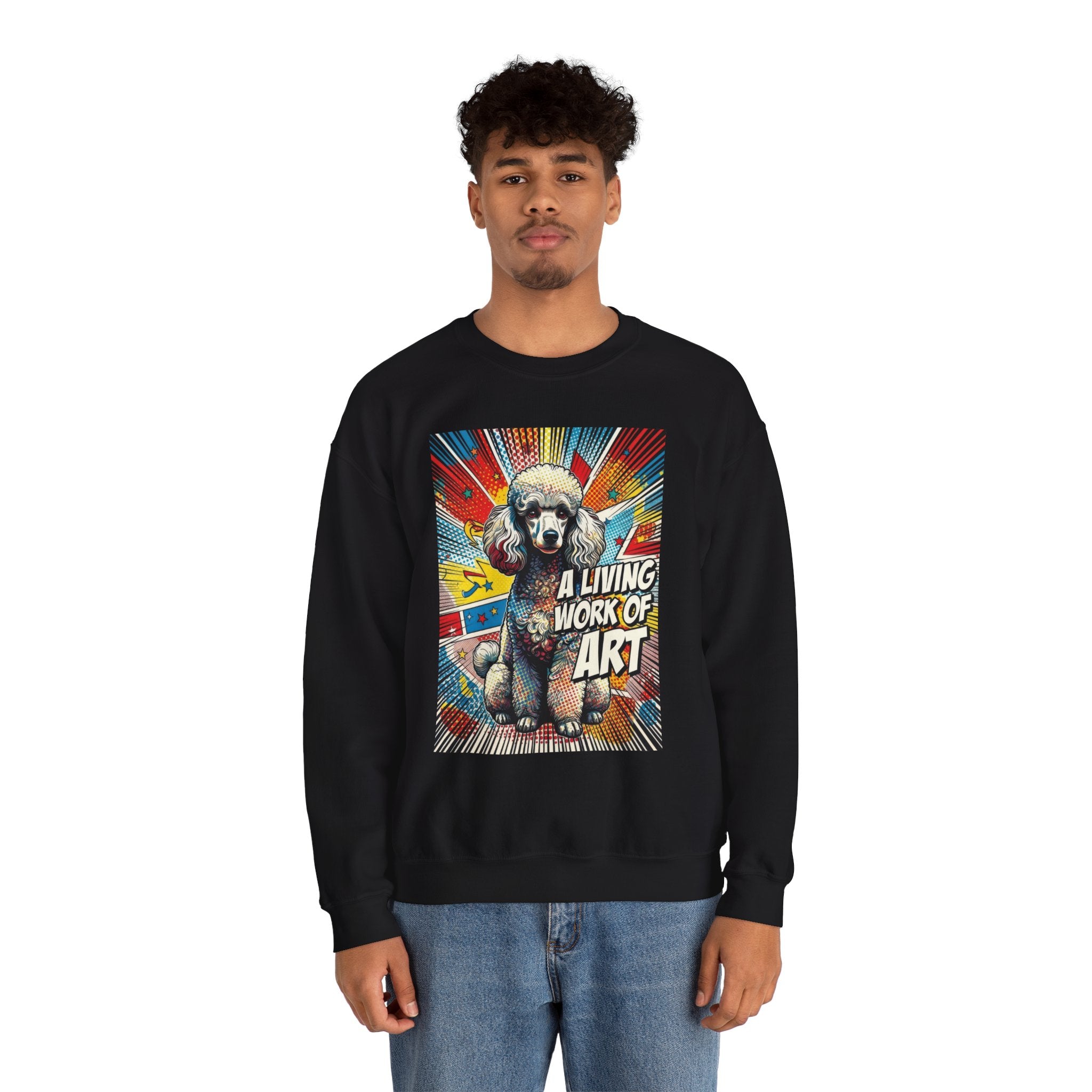 Poodle Sweatshirt | Living Work of Art Collection | Pop Art
