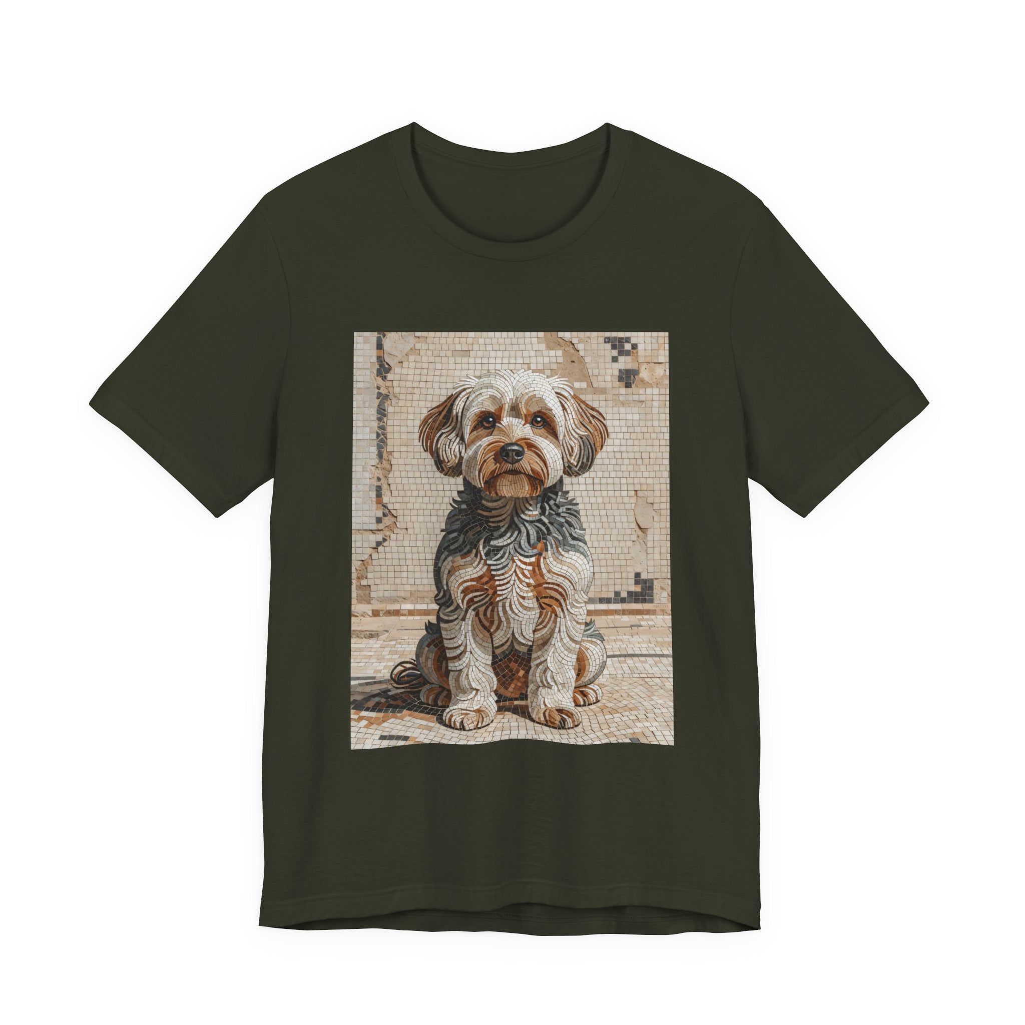 Yorkipoo T Shirt | Living Work of Art Collection | Mosaic Style