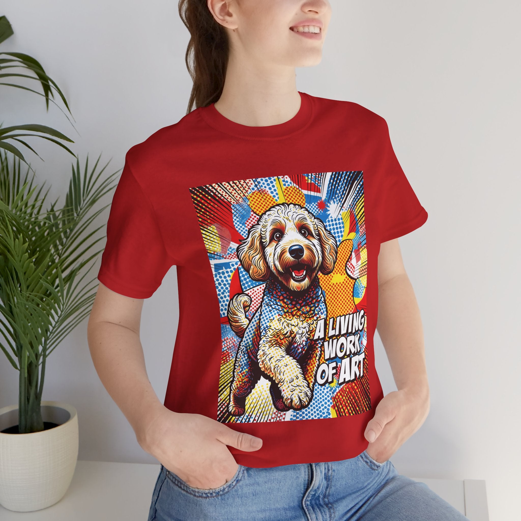 Goldendoodle T Shirt | Living Work of Art Collection | Pop Art