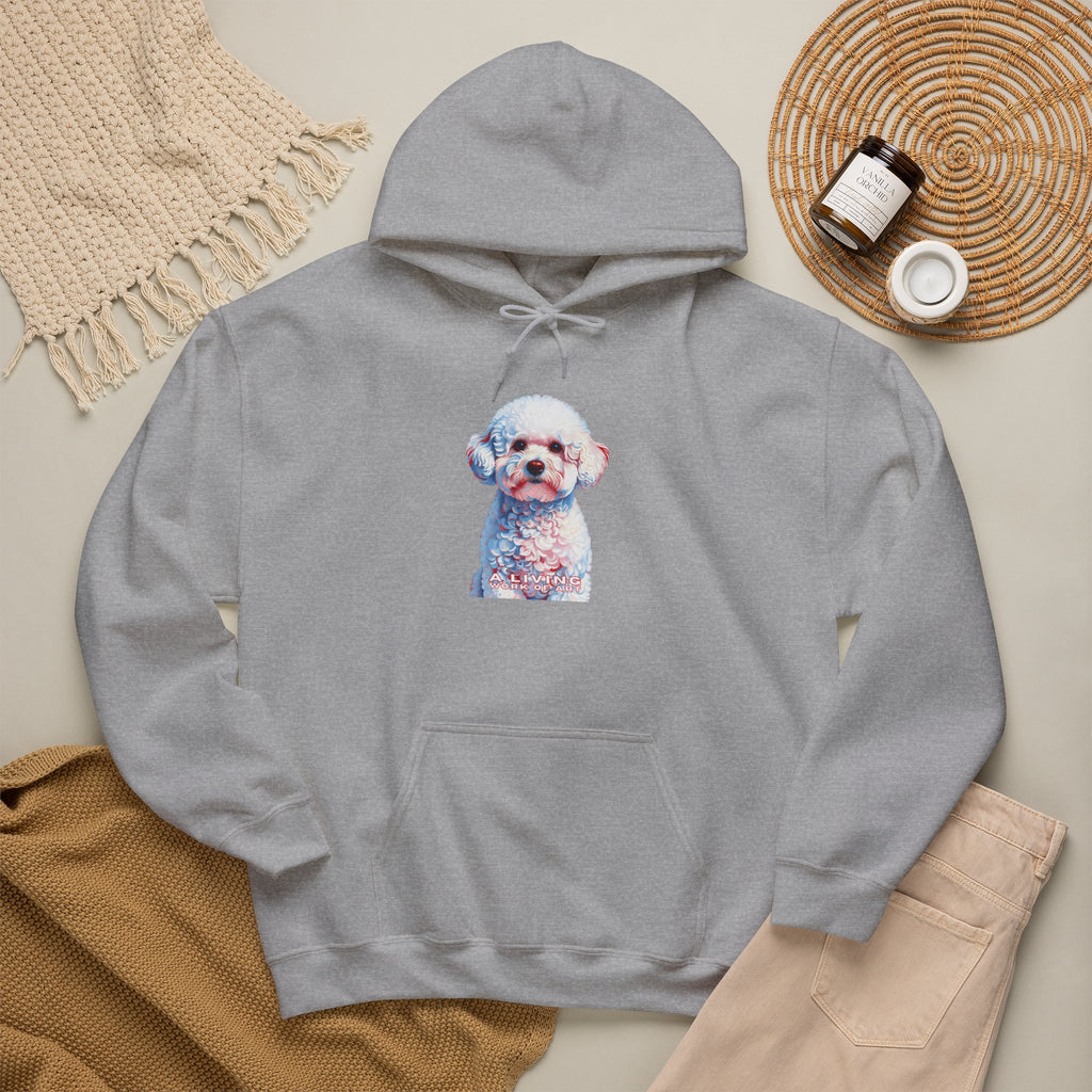 Bichon Frise Hoodie | Living Work of Art Collection | Pointillism Style