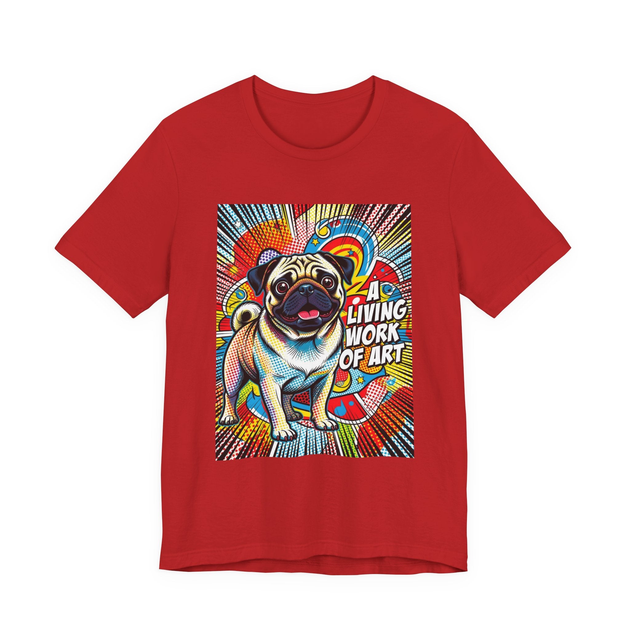 Pug T Shirt | Living Work of Art Collection | Pop Art