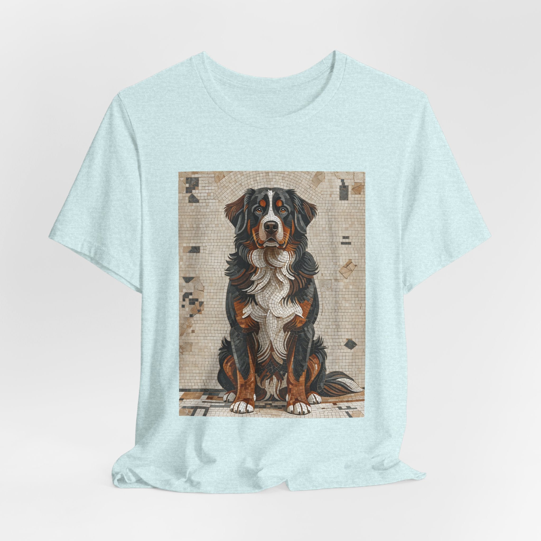 Bernese Mountain Dog T Shirt | Living Work of Art Collection | Mosaic Style