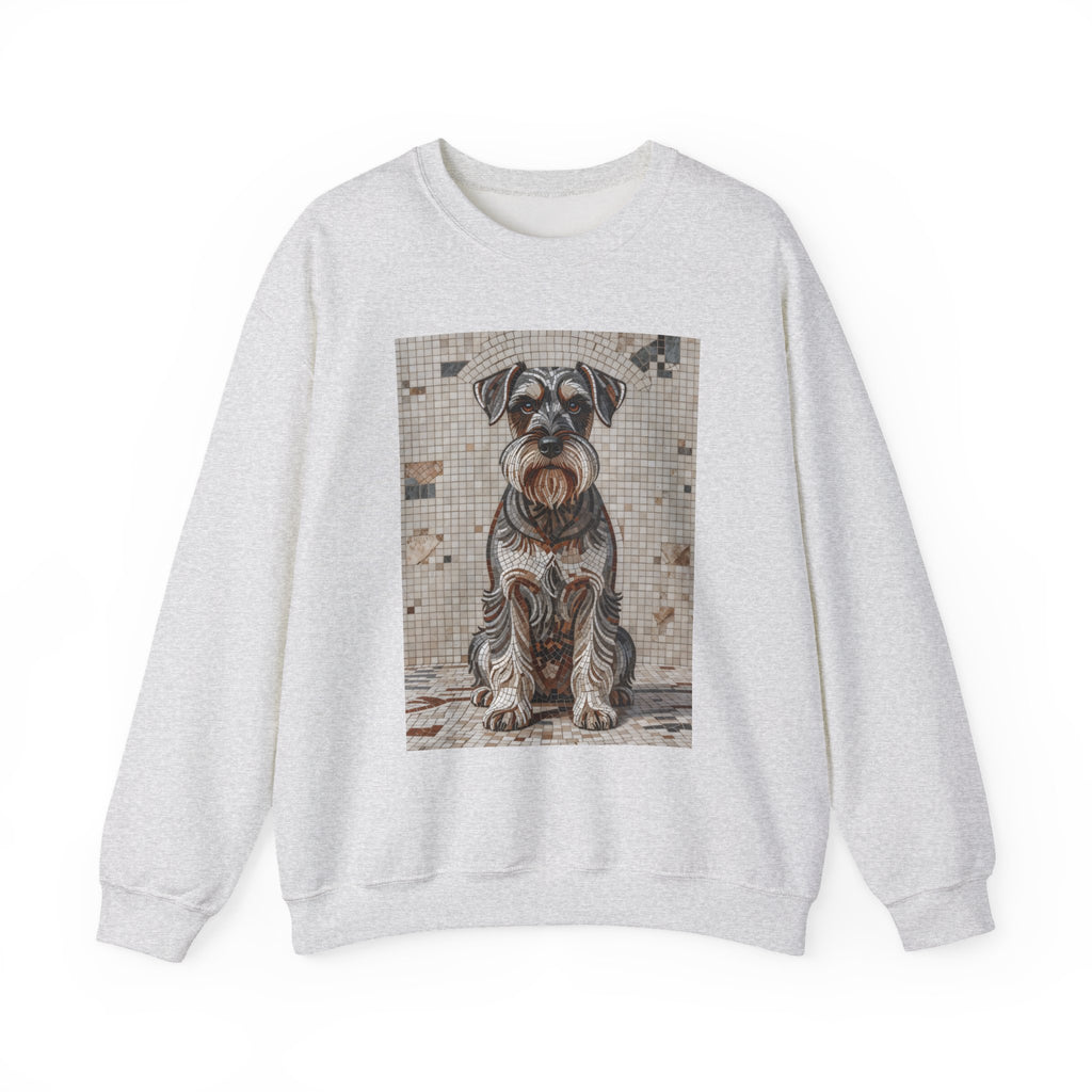Schnauzer Sweatshirt | Living Work of Art Collection | Mosaic Style