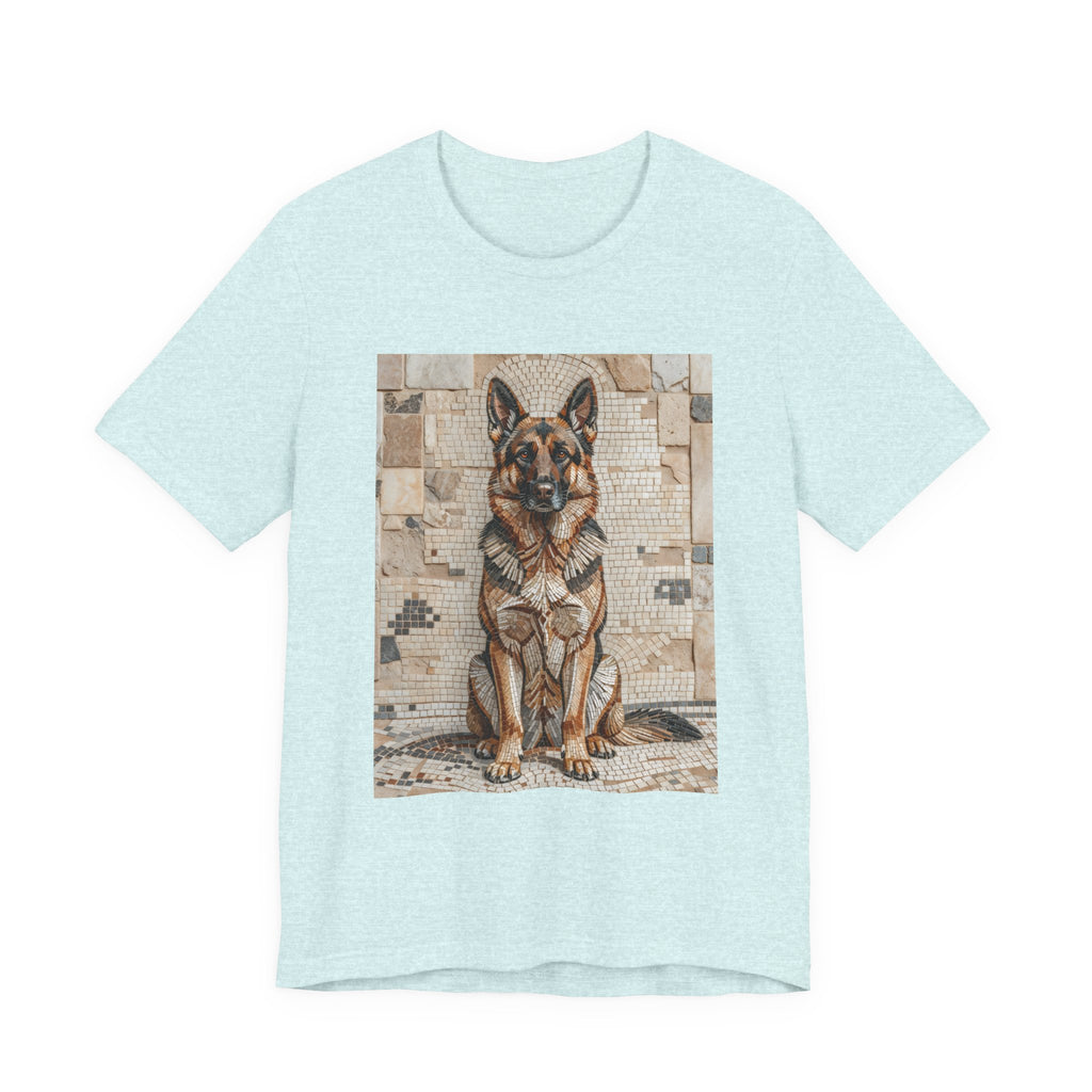 German Shepherd T Shirt | Living Work of Art Collection | Mosaic Style