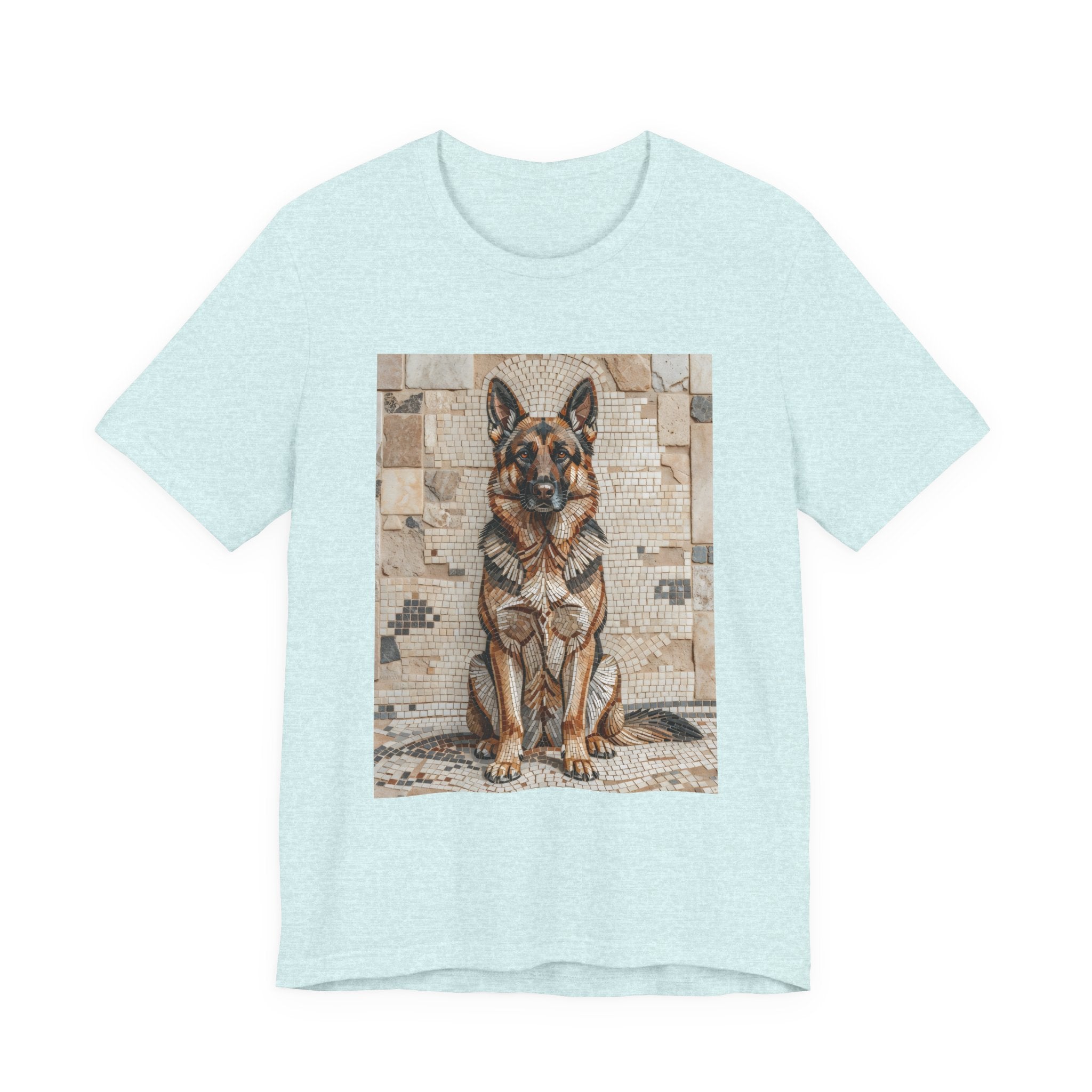 German Shepherd T Shirt | Living Work of Art Collection | Mosaic Style