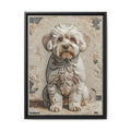Bichon Frise Canvas Wall Art | Living Work of Art Collection | Mosaic Style Print