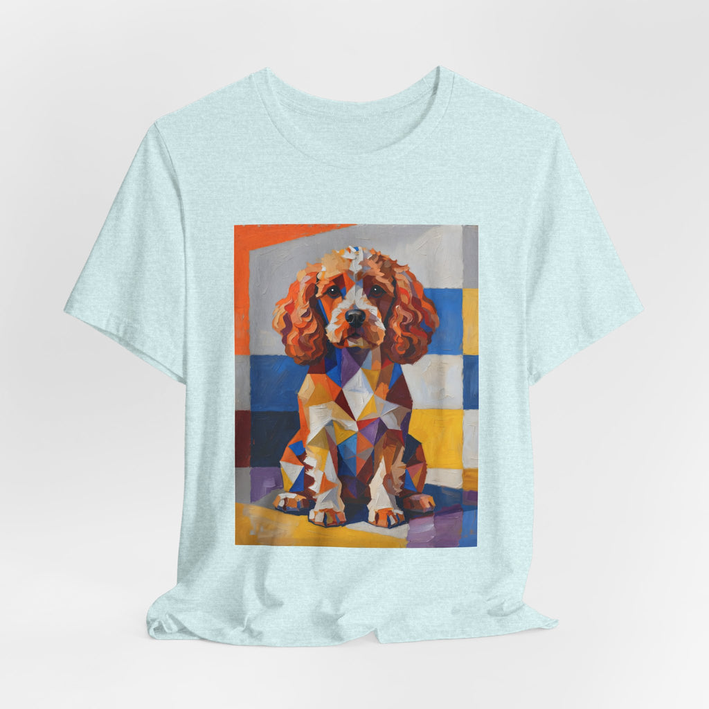 Cavapoo T Shirt | Living Work of Art Collection | Cubist Style