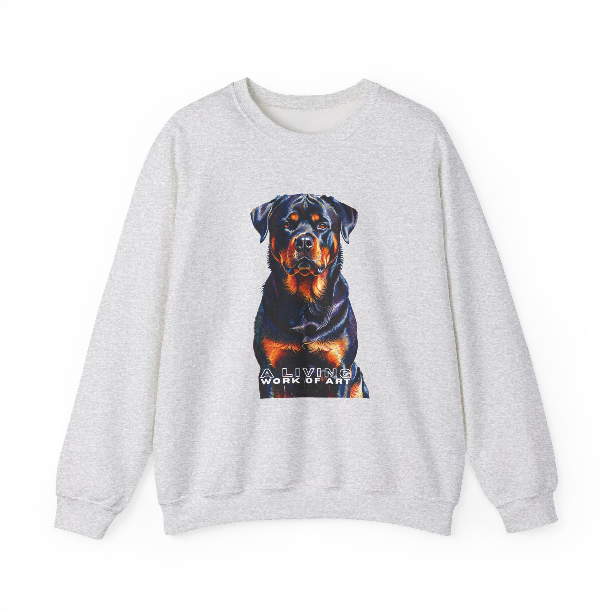 Rottweiler Sweatshirt | Living Work of Art Collection | Pointillism Style