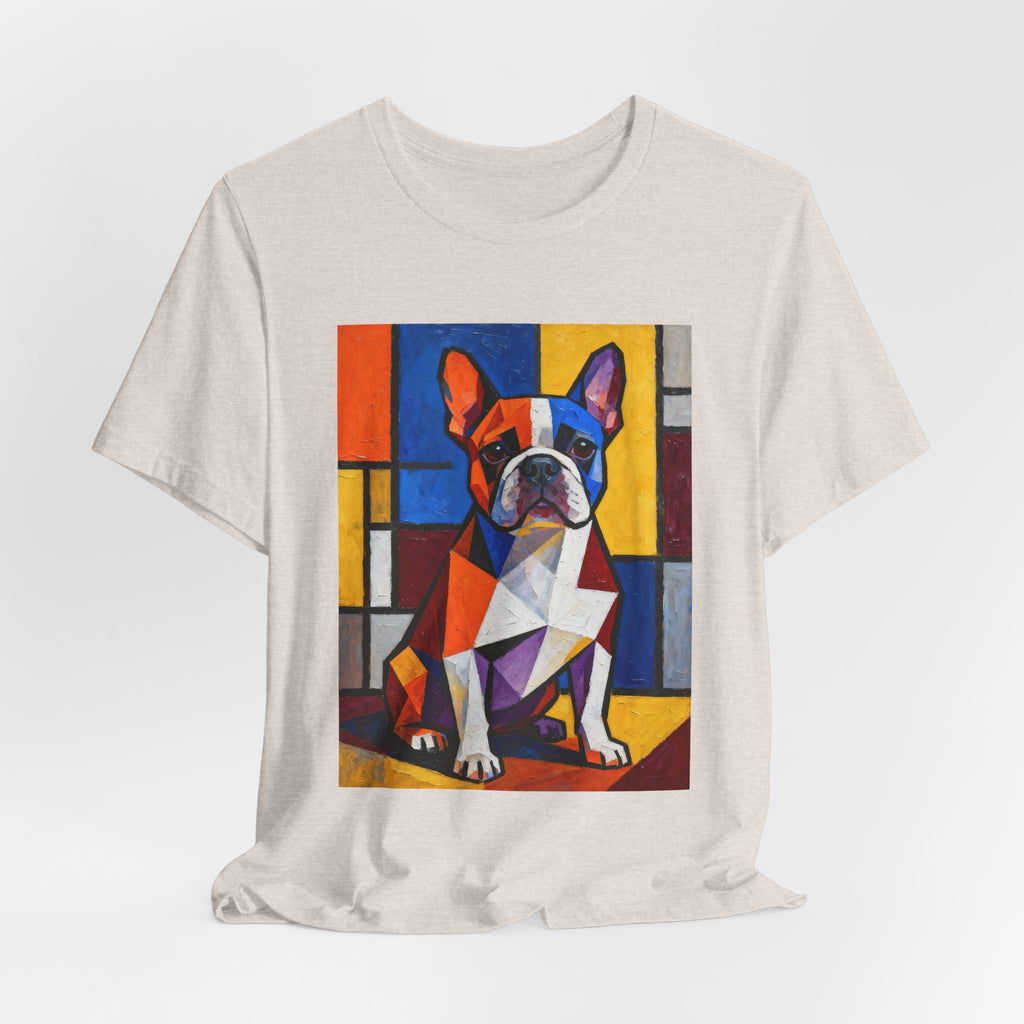 French Bulldog T Shirt | Living Work of Art Collection | Cubist Style