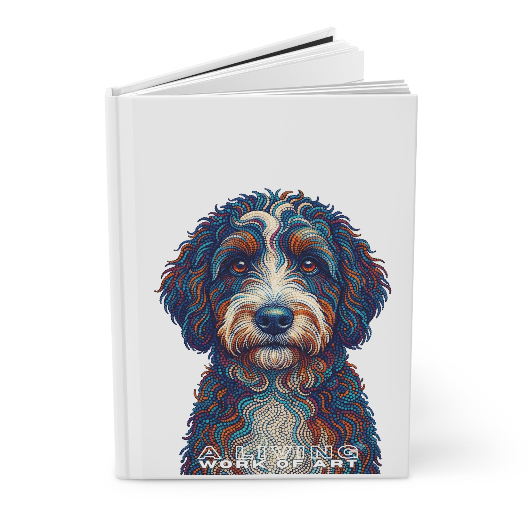 Bernedoodle Notebook | Living Work of Art Collection | Pointillism Style