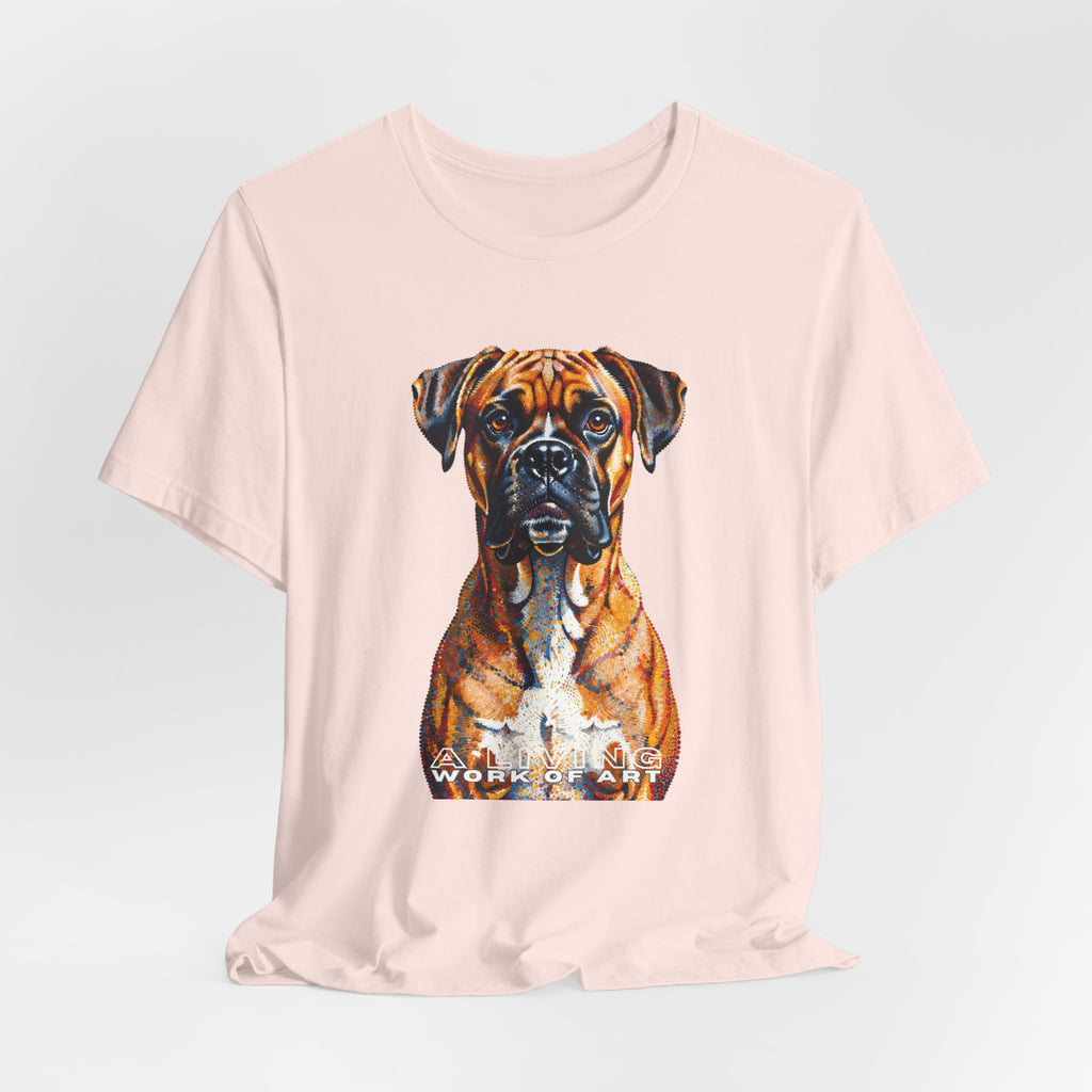 Boxer T Shirt | Living Work of Art Collection | Pointillism Style