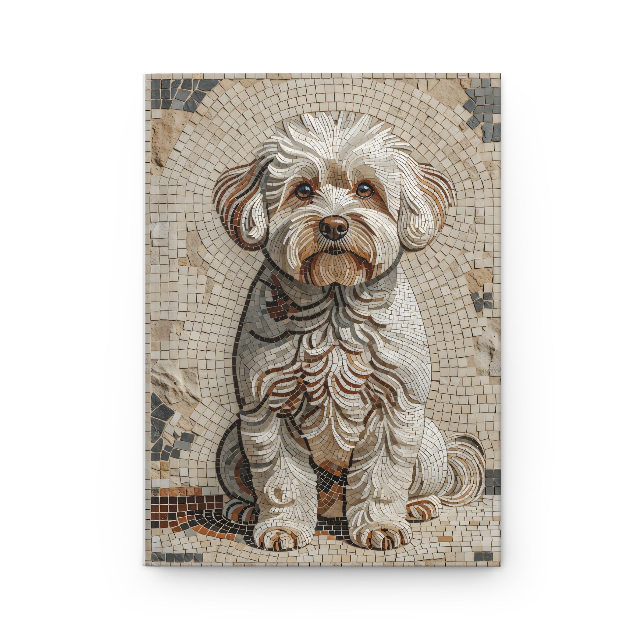 Bichon Frise Notebook | Living Work of Art Collection | Mosaic Style