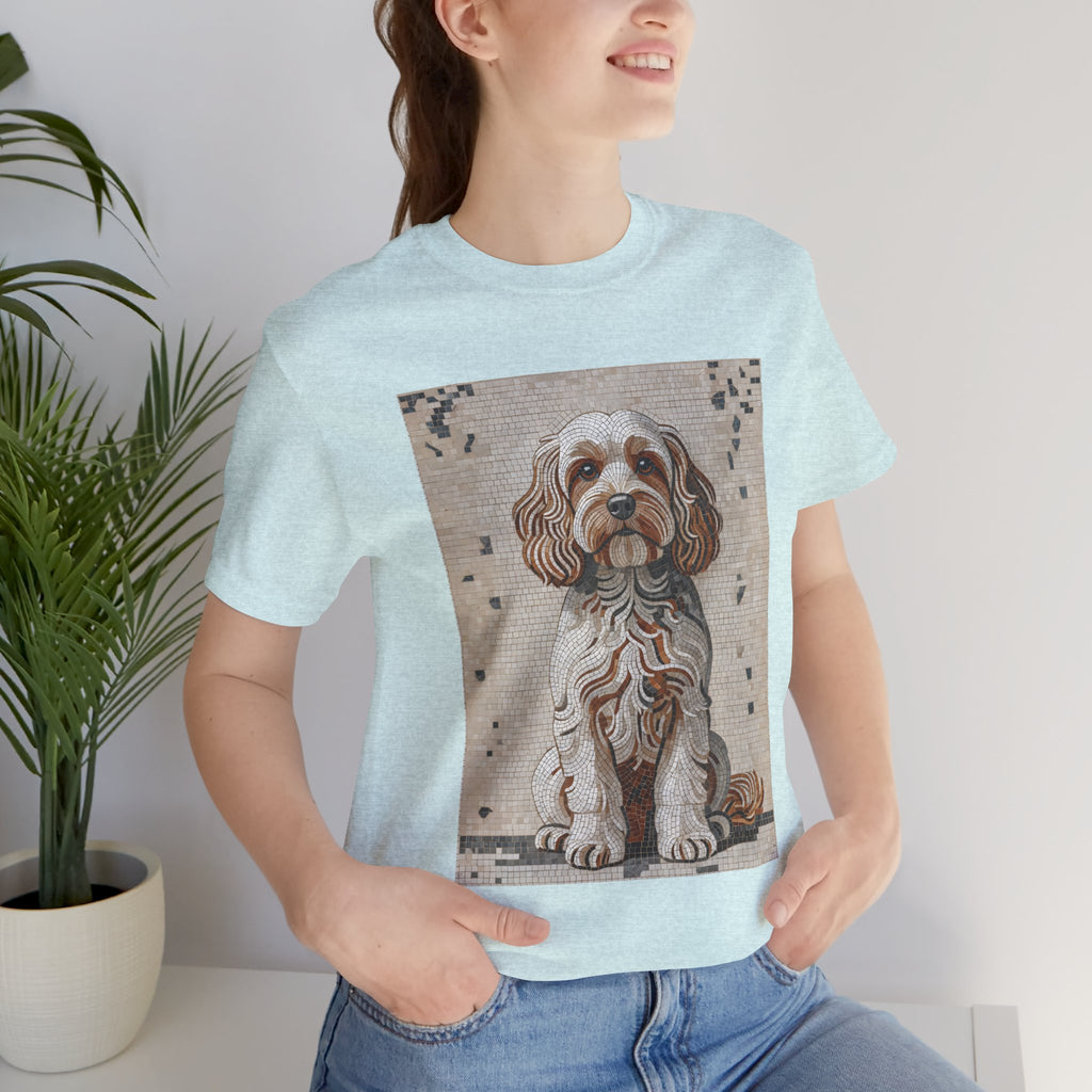 Cavapoo T Shirt | Living Work of Art Collection | Mosaic Style