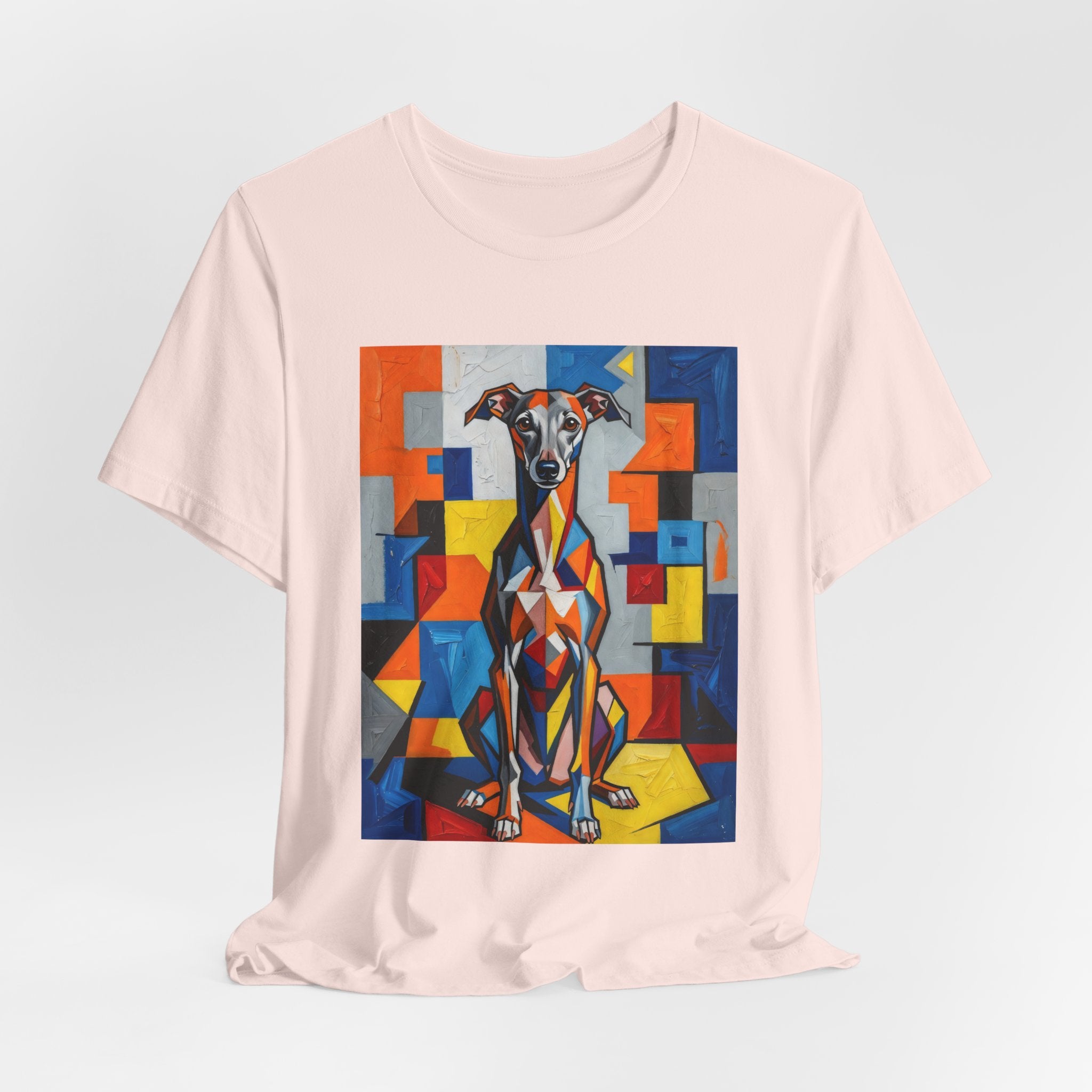 Italian Greyhound T Shirt | Living Work of Art Collection | Cubist Style