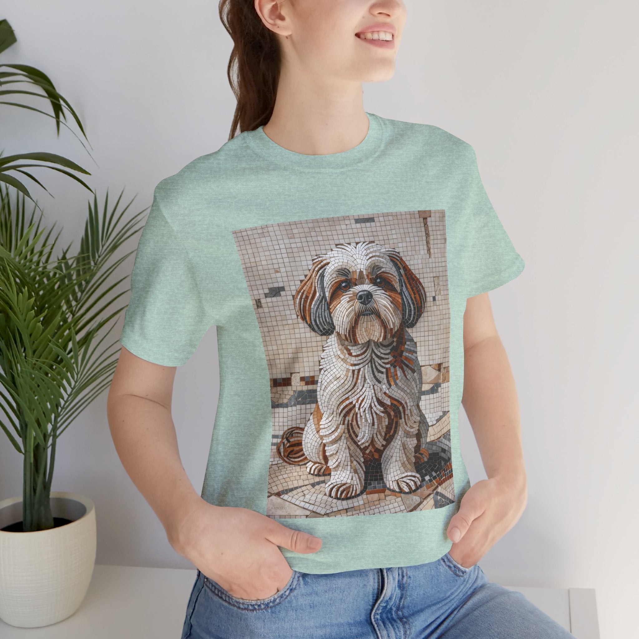 Shih Tzu T Shirt | Living Work of Art Collection | Mosaic Style
