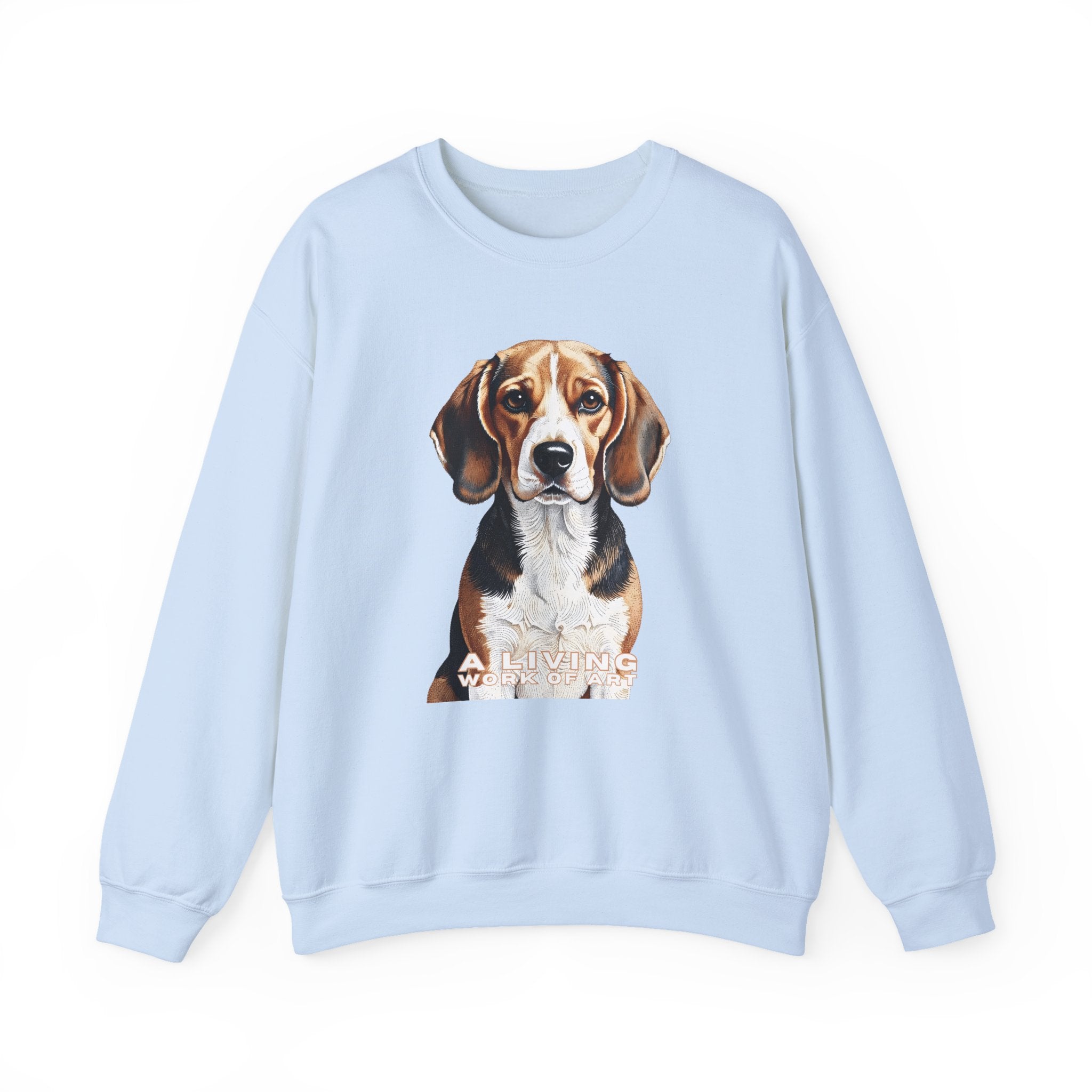 Beagle Sweatshirt | Living Work of Art Collection | Pointillism Style