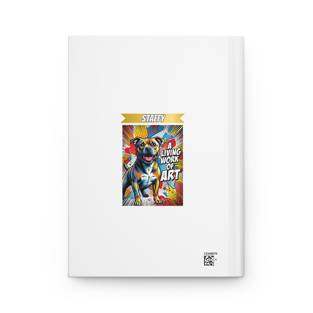 Staffordshire Bull Terrier Notebook | Living Work of Art Collection | Pop Art