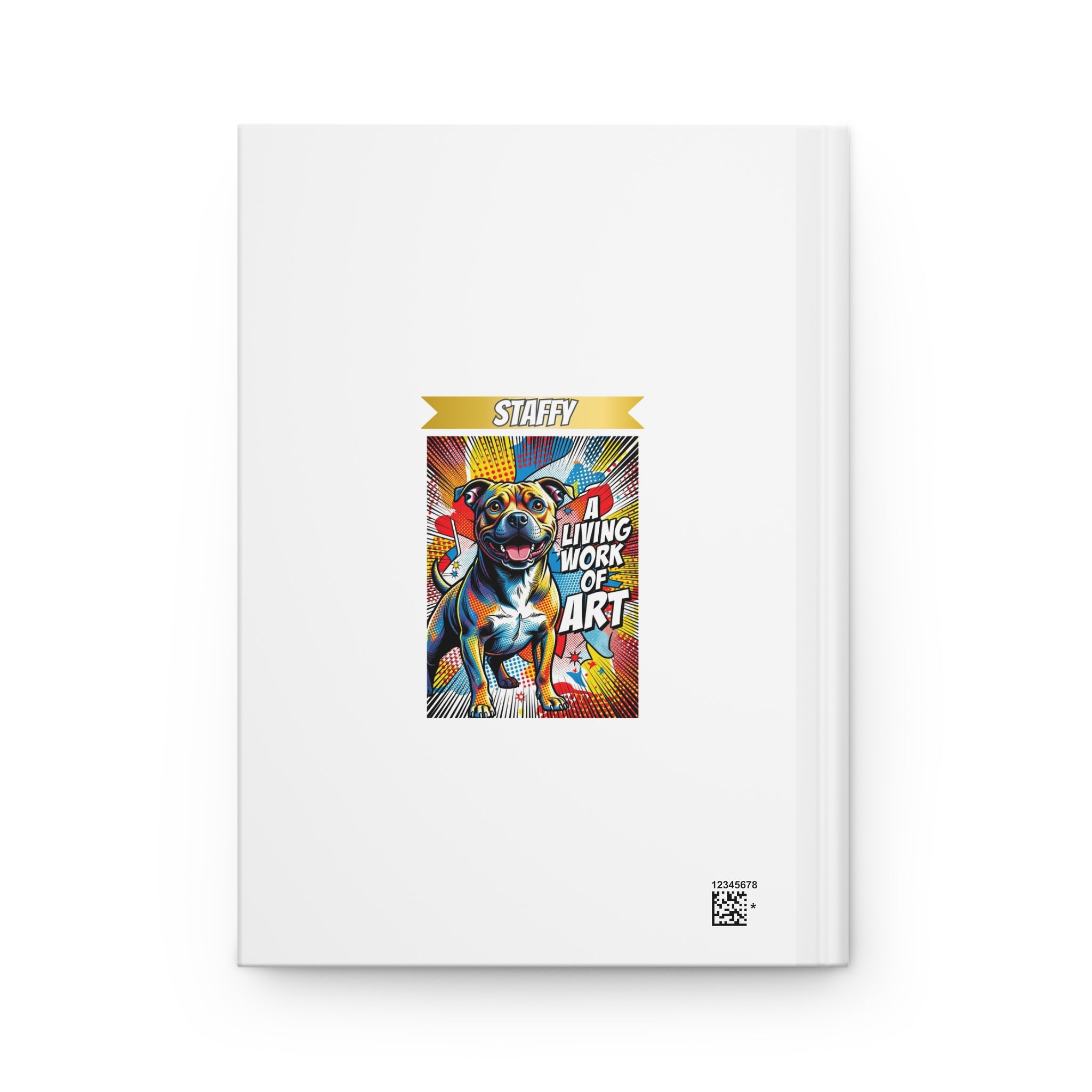Staffordshire Bull Terrier Notebook | Living Work of Art Collection | Pop Art