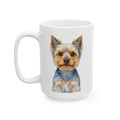 Yorkshire Terrier Coffee Mug | Living Work of Art Collection | Pointillism Style