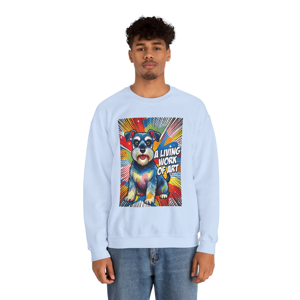 Schnauzer Sweatshirt | Living Work of Art Collection | Pop Art