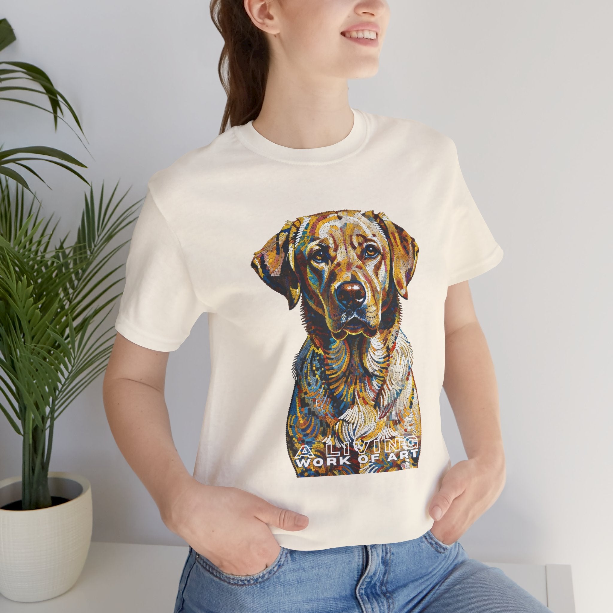 Labrador Retriever T Shirt | Living Work of Art Collection | Pointillism Style