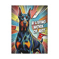 Doberman Pinscher Canvas Wall Art | Living Work of Art Collection | Pop Art Print