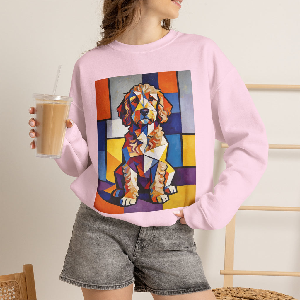 Cockapoo Sweatshirt | Living Work of Art Collection | Cubist Style