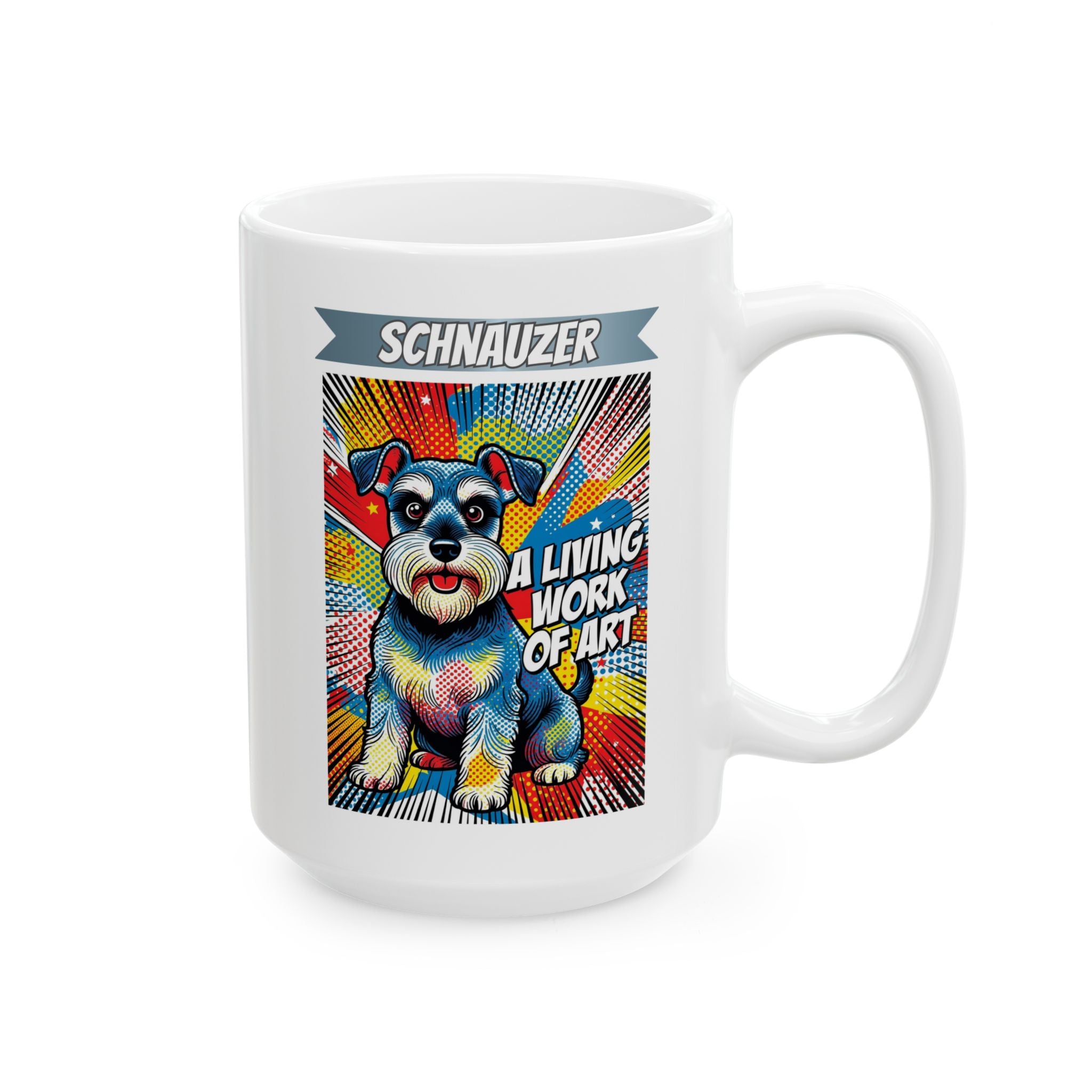 Schnauzer Coffee Mug | Living Work of Art Collection | Pop Art