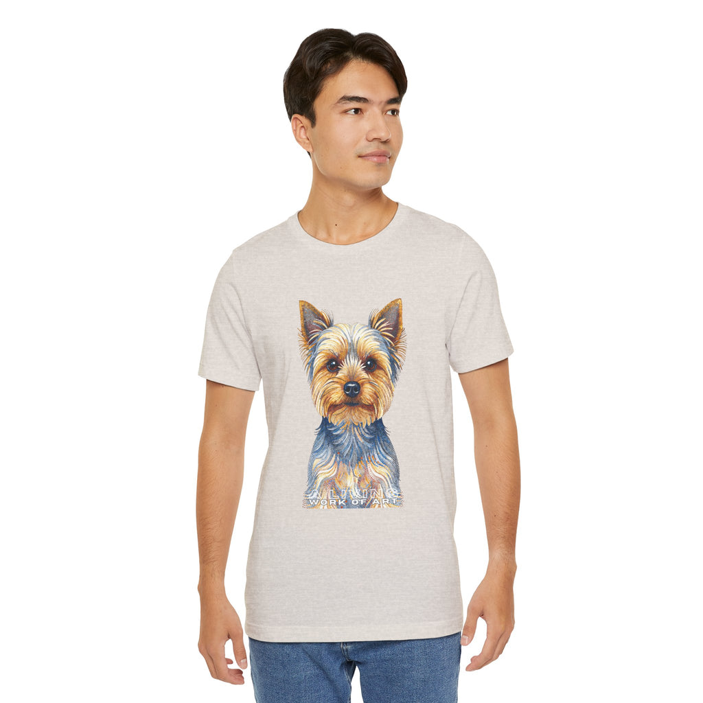 Yorkshire Terrier T Shirt | Living Work of Art Collection | Pointillism Style