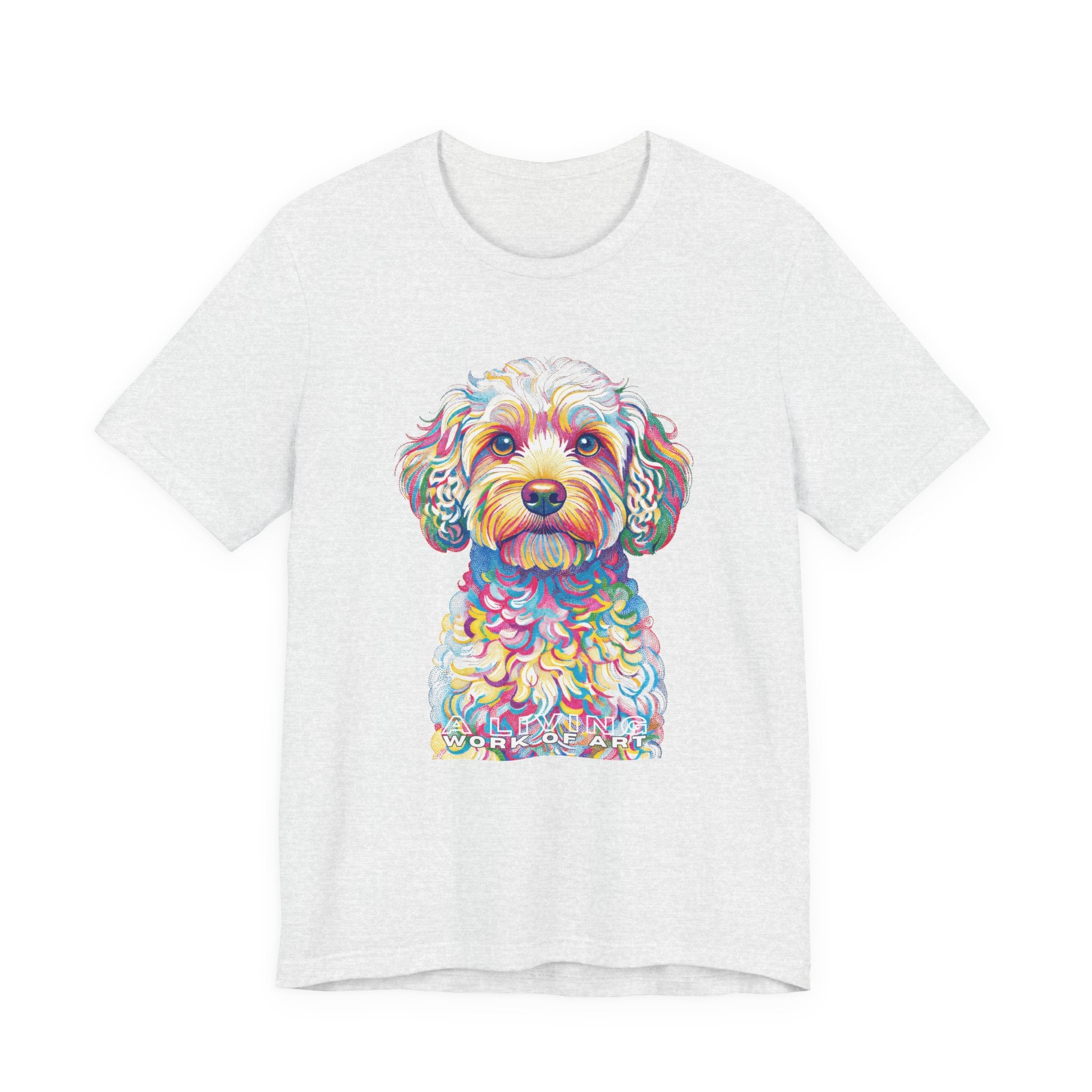 Cavapoo T Shirt | Living Work of Art Collection | Pointillism Style