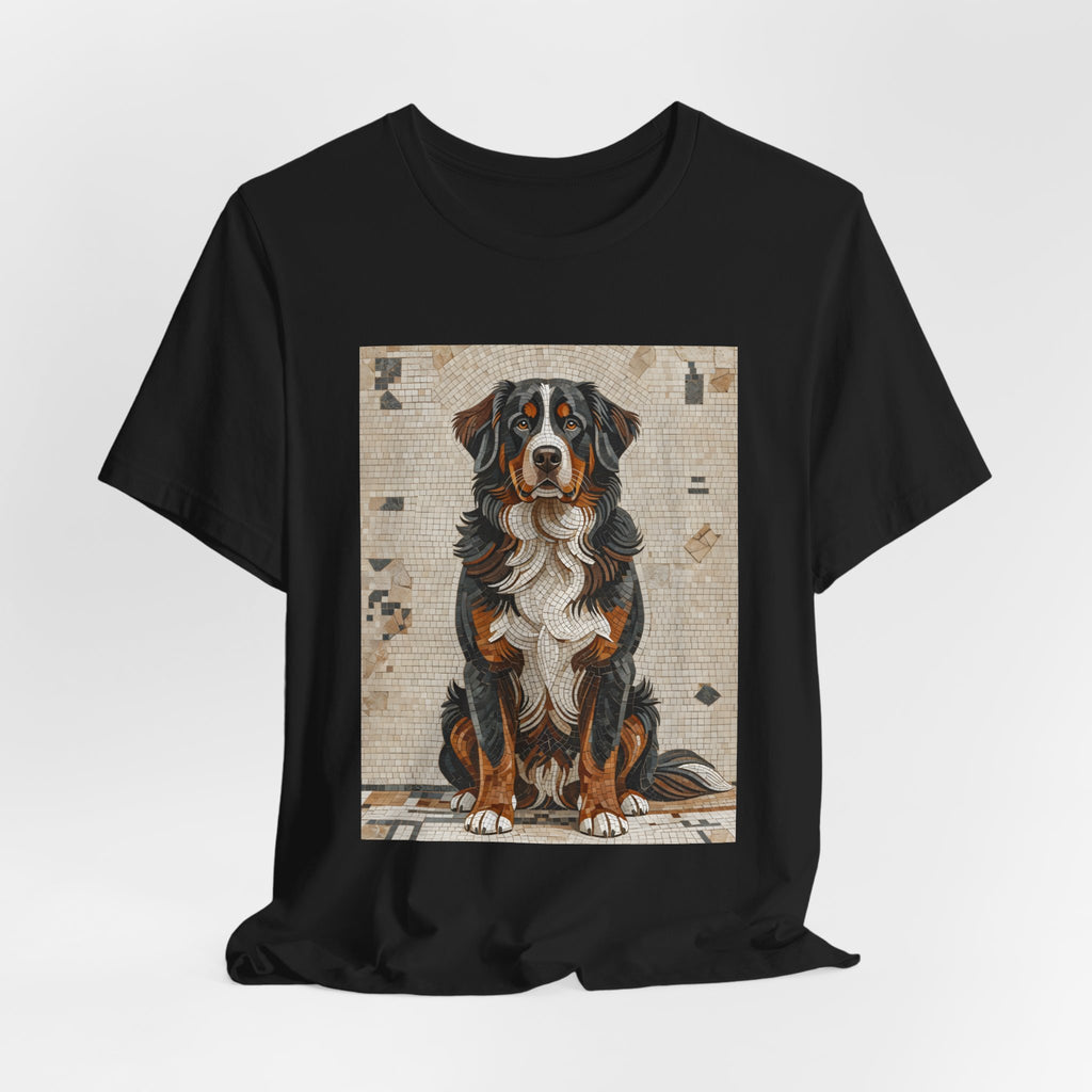 Bernese Mountain Dog T Shirt | Living Work of Art Collection | Mosaic Style