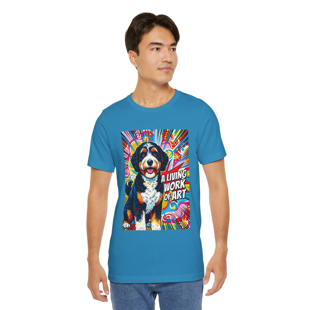 Bernedoodle T Shirt | Living Work of Art Collection | Pop Art