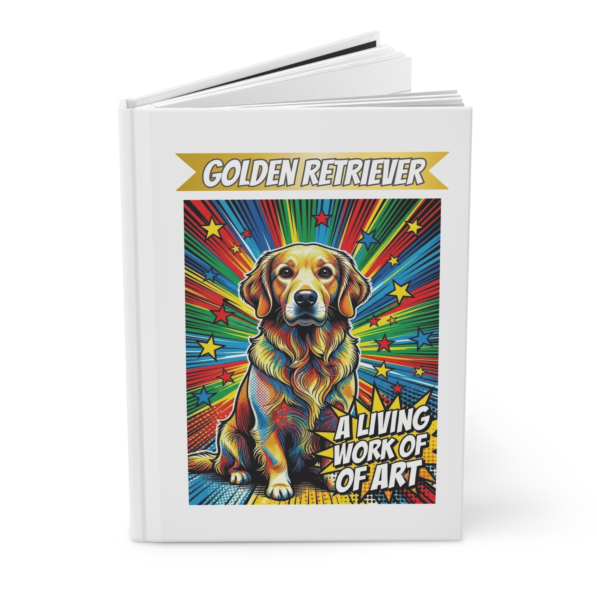 Golden Retriever Notebook | Living Work of Art Collection | Pop Art