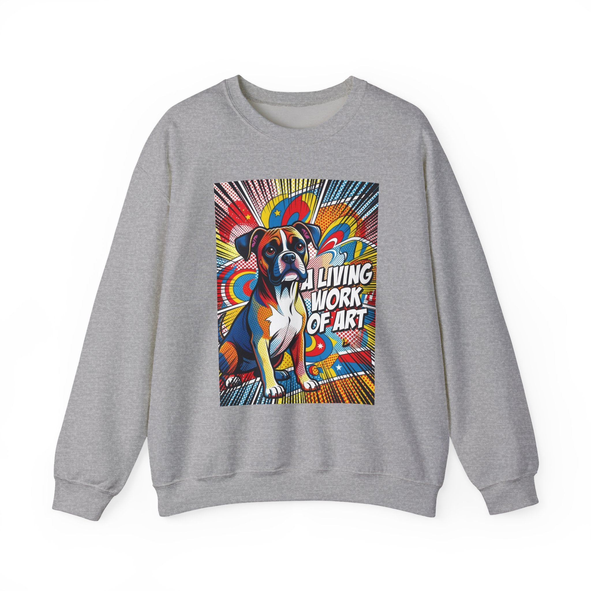 Boxer Sweatshirt | Living Work of Art Collection | Pop Art