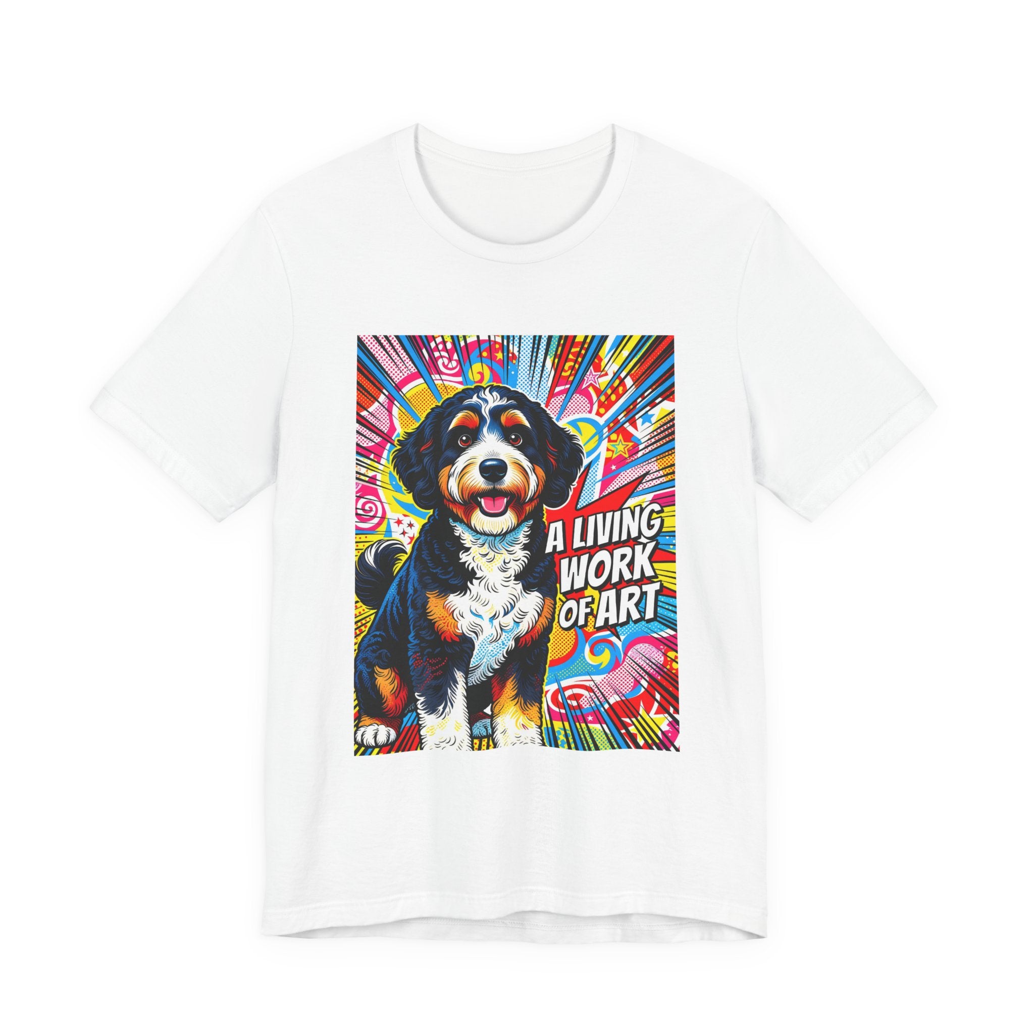 Bernedoodle T Shirt | Living Work of Art Collection | Pop Art