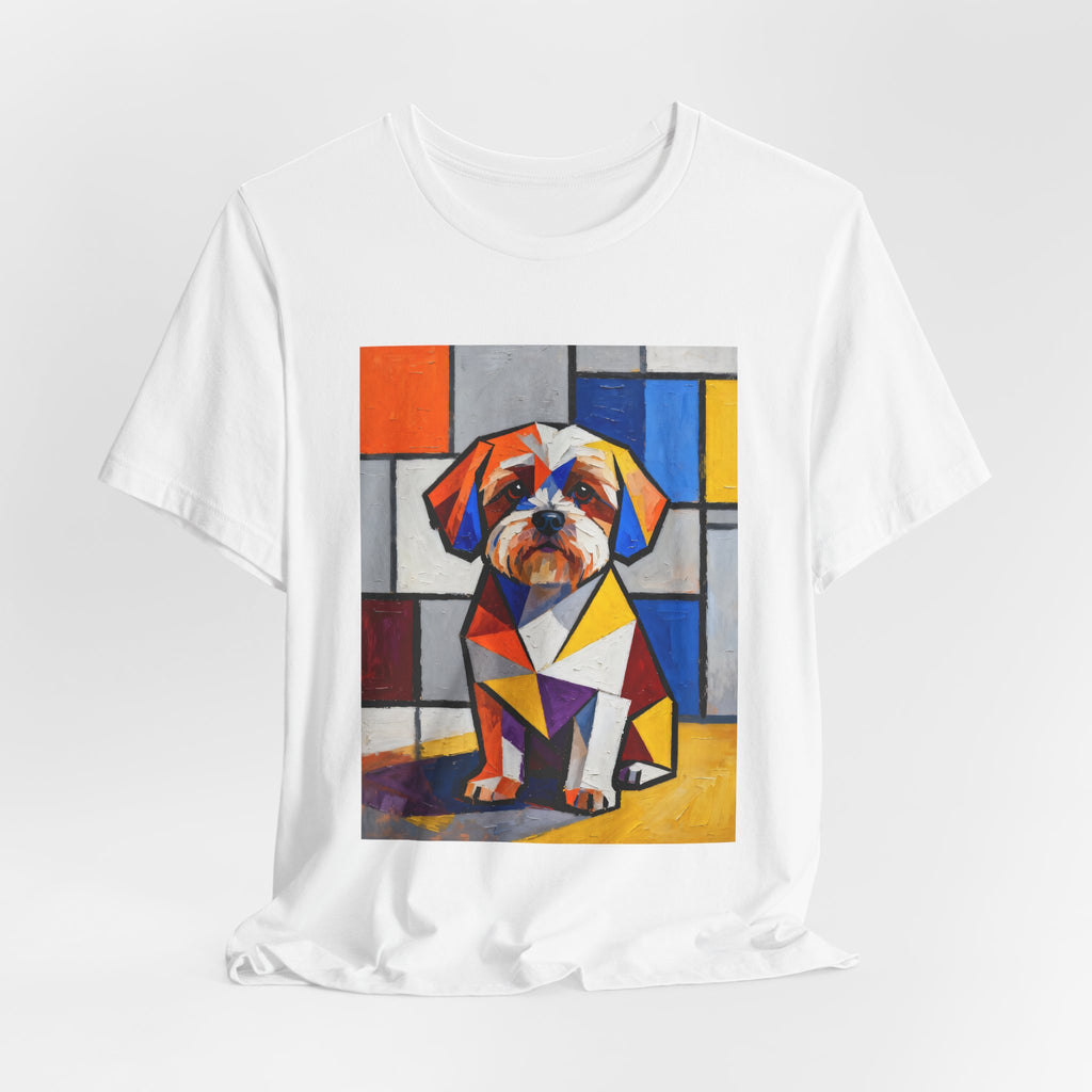 Shih-Poo T Shirt | Living Work of Art Collection | Cubist Style