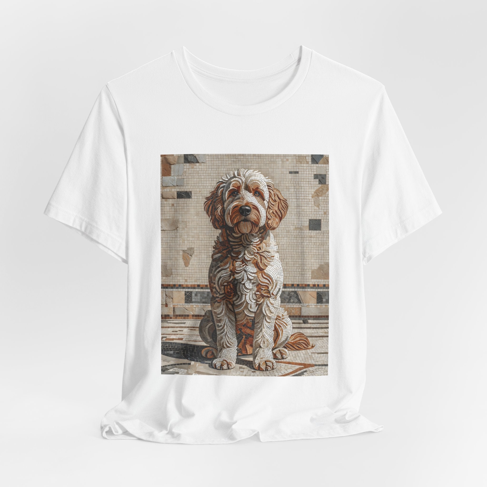 Labradoodle T Shirt | Living Work of Art Collection | Mosaic Style