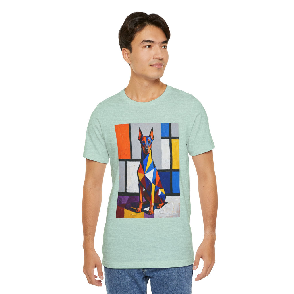 Doberman Pinscher T Shirt | Living Work of Art Collection | Cubist Style