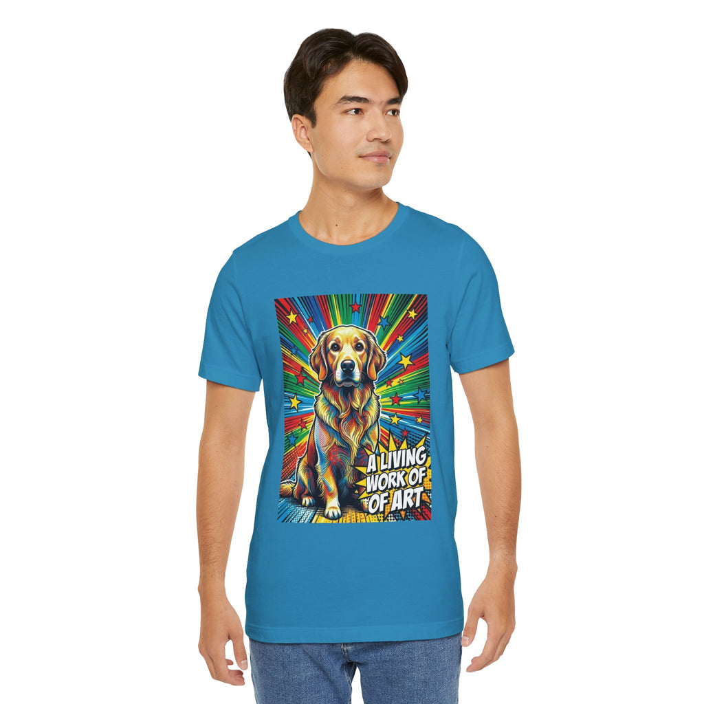Golden Retriever T Shirt | Living Work of Art Collection | Pop Art