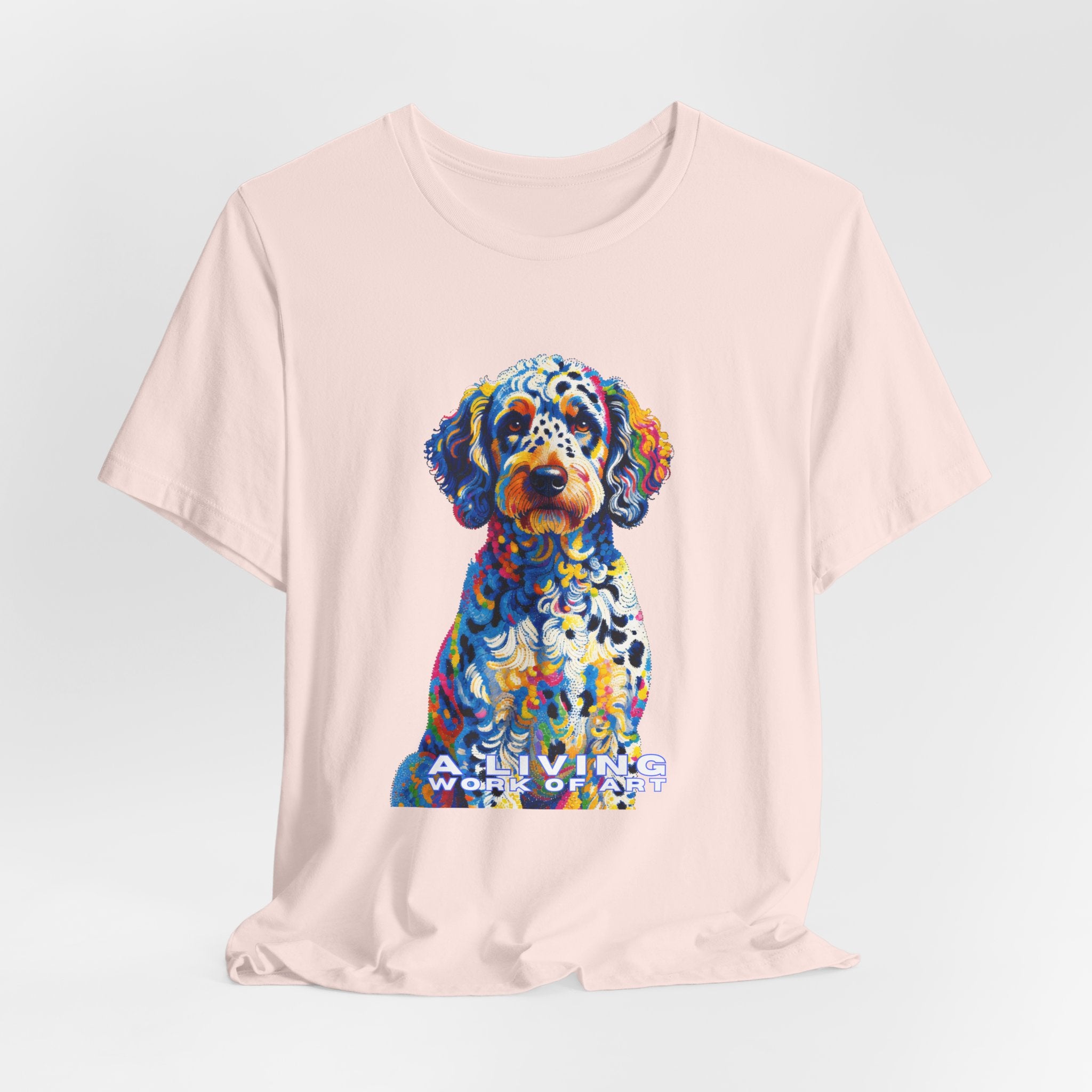 Labradoodle T Shirt | Living Work of Art Collection | Pointillism Style