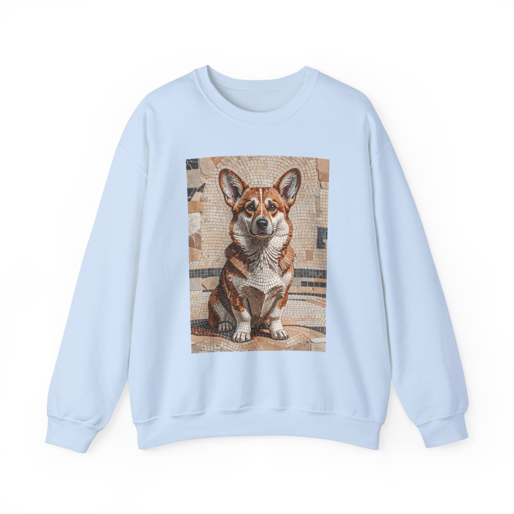 Corgi Sweatshirt | Living Work of Art Collection | Mosaic Style
