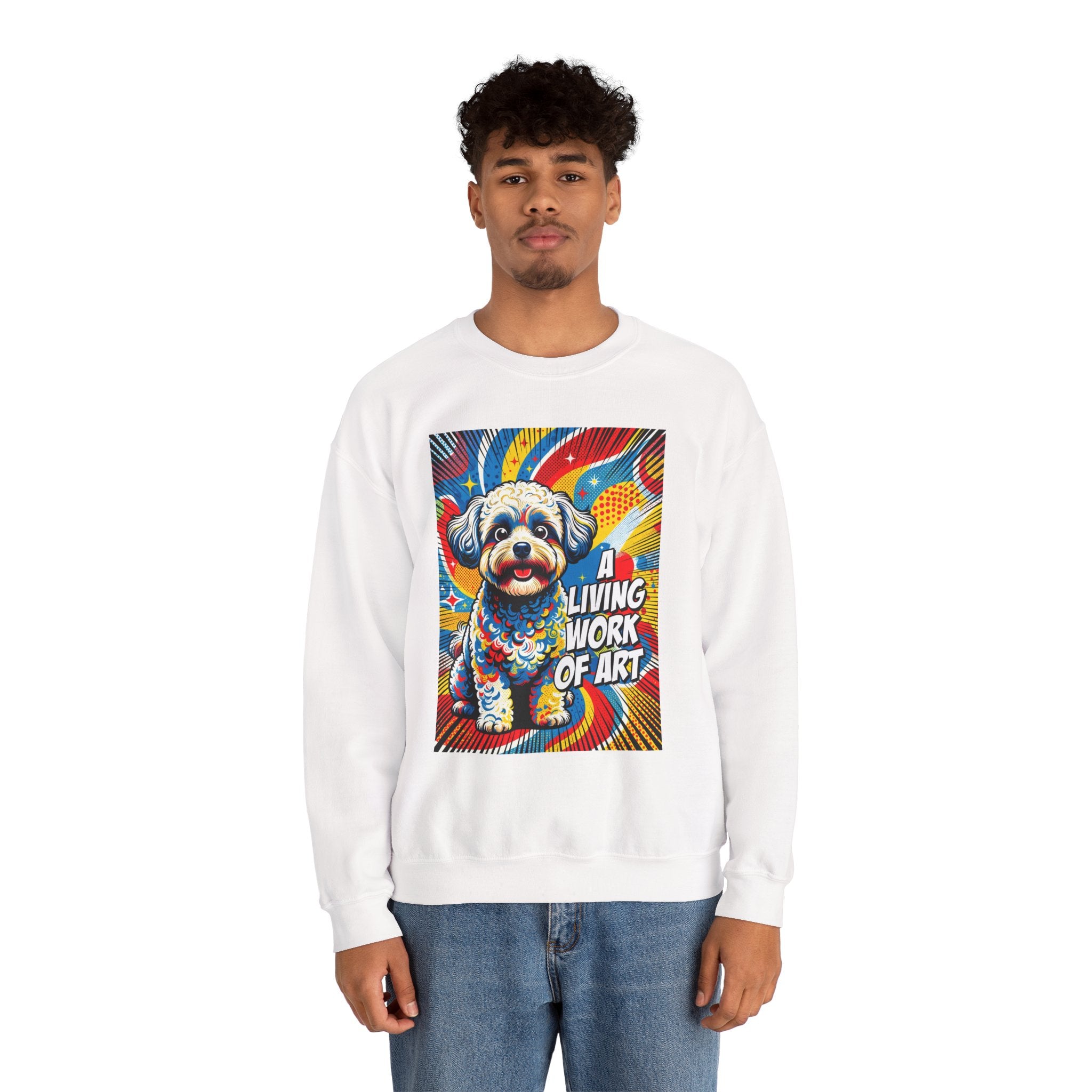 Shih-Poo Sweatshirt | Living Work of Art Collection | Pop Art