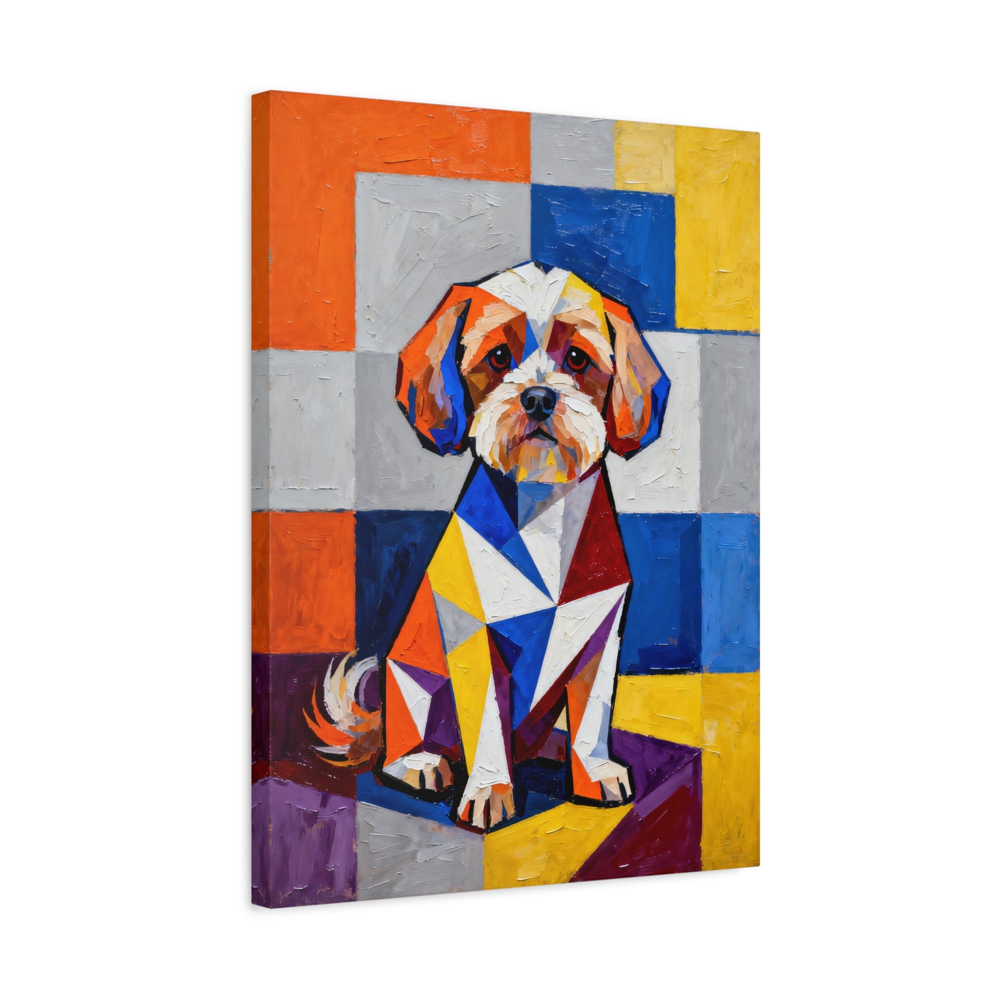 Maltipoo Canvas Wall Art | Living Work of Art Collection | Cubist Style Print