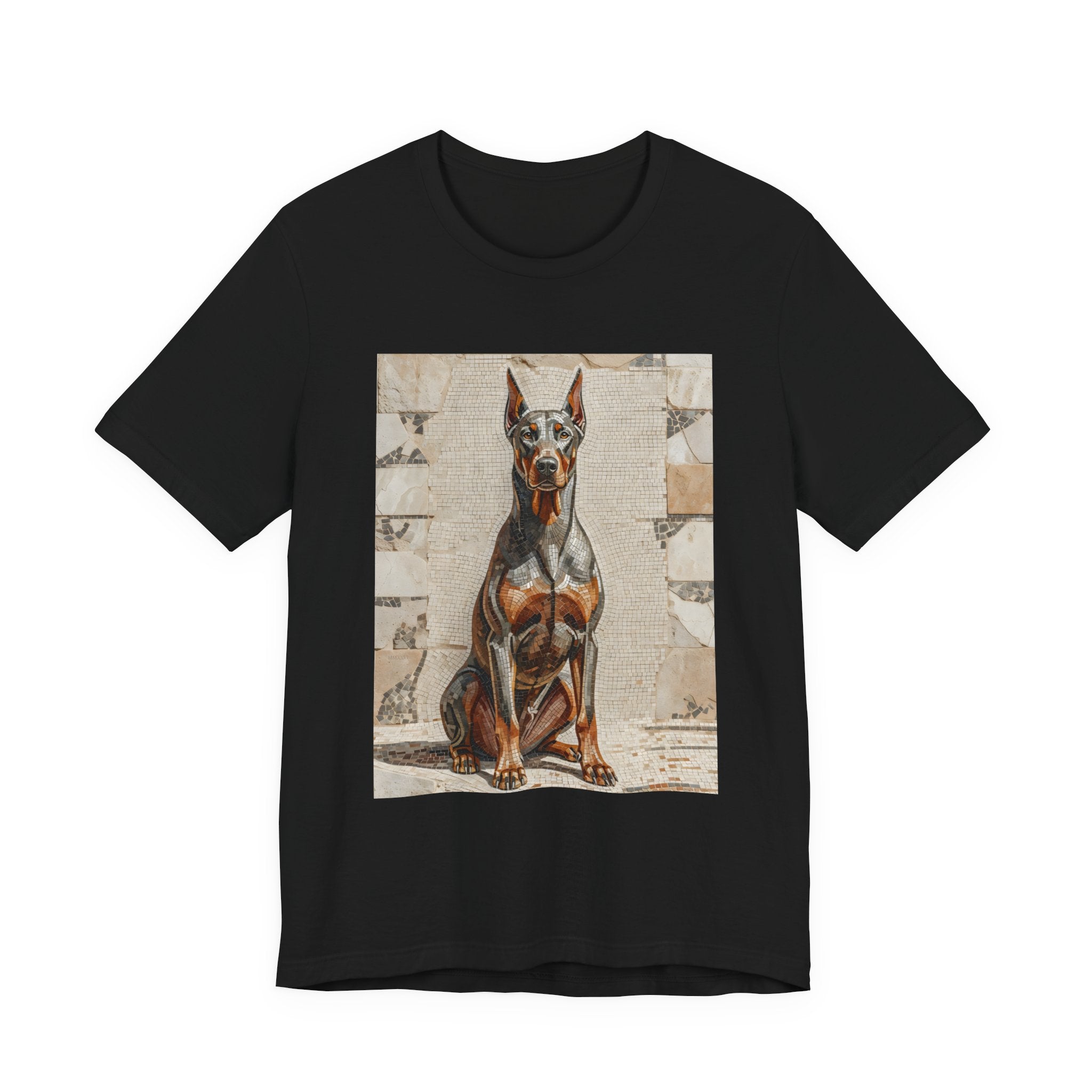 Doberman Pinscher T Shirt | Living Work of Art Collection | Mosaic Style