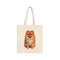 Pomeranian Tote Bag | Living Work of Art Collection | Pointillism Style