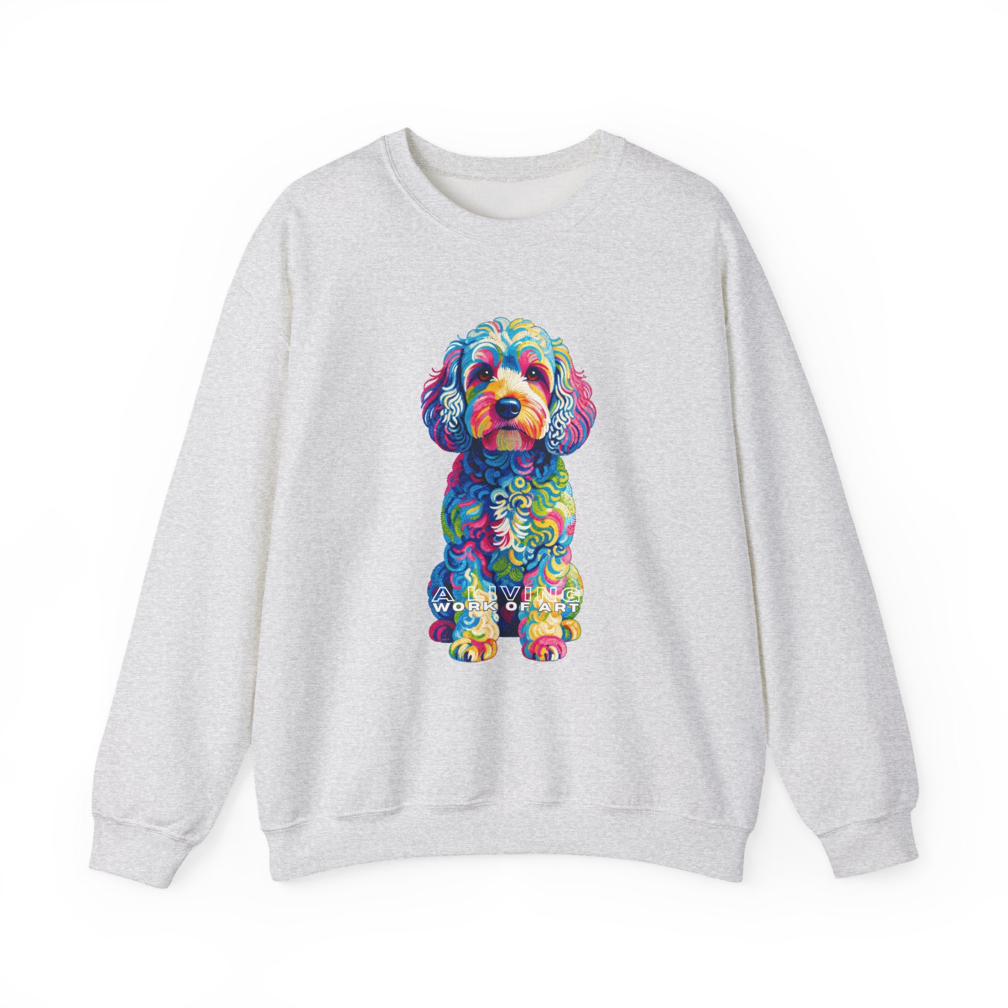 Cockapoo Sweatshirt | Living Work of Art Collection | Pointillism Style