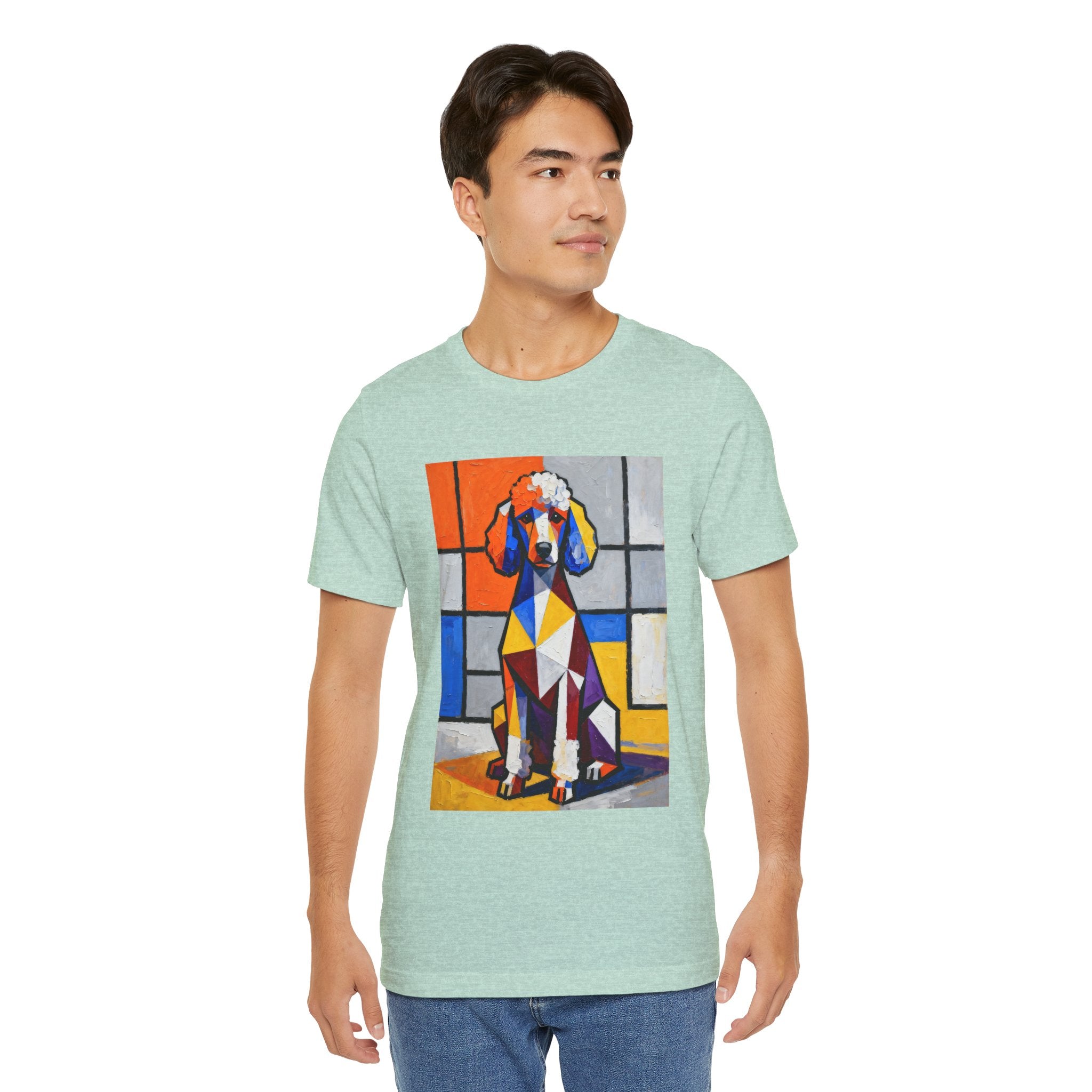 Poodle T Shirt | Living Work of Art Collection | Cubist Style
