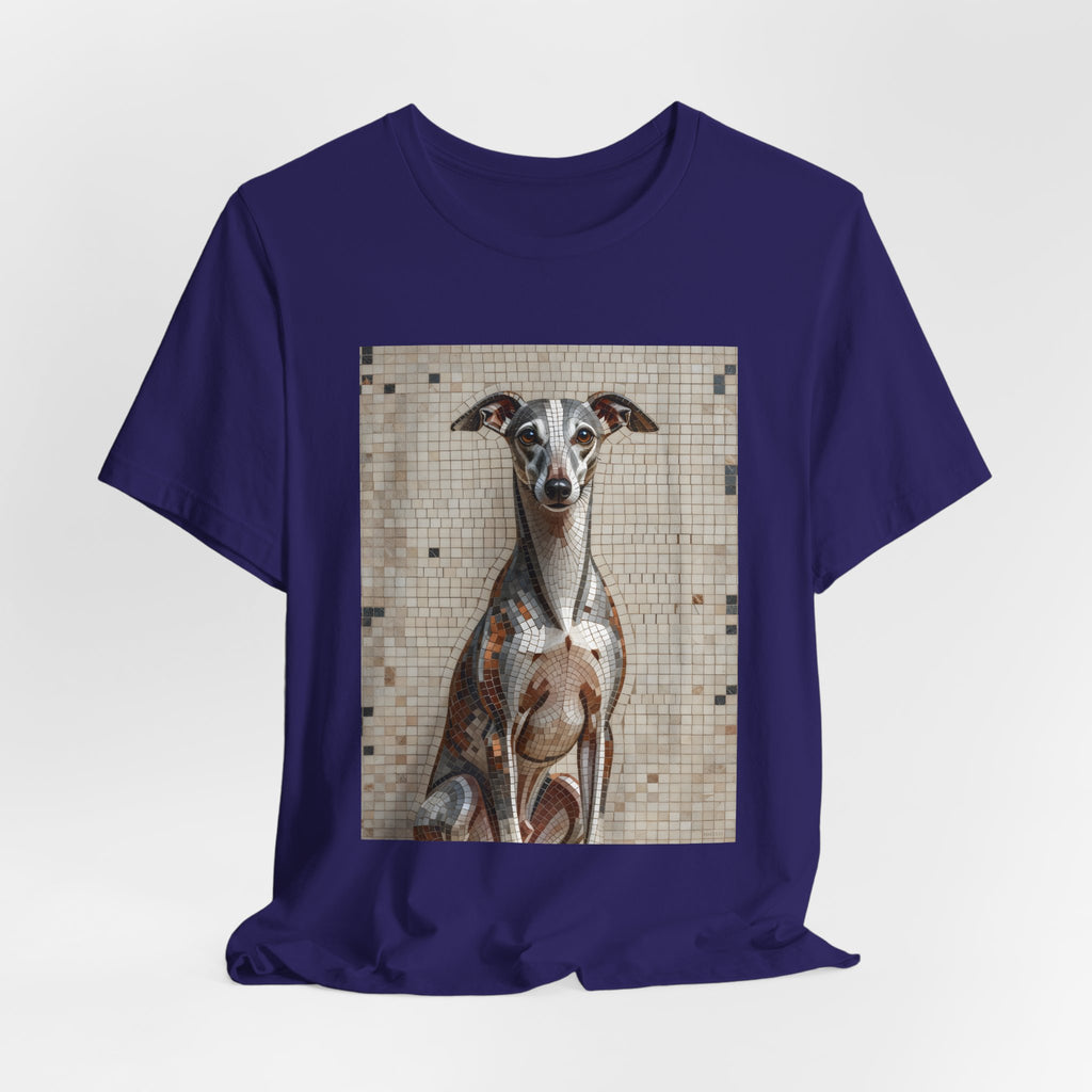 Whippet T Shirt | Living Work of Art Collection | Mosaic Style