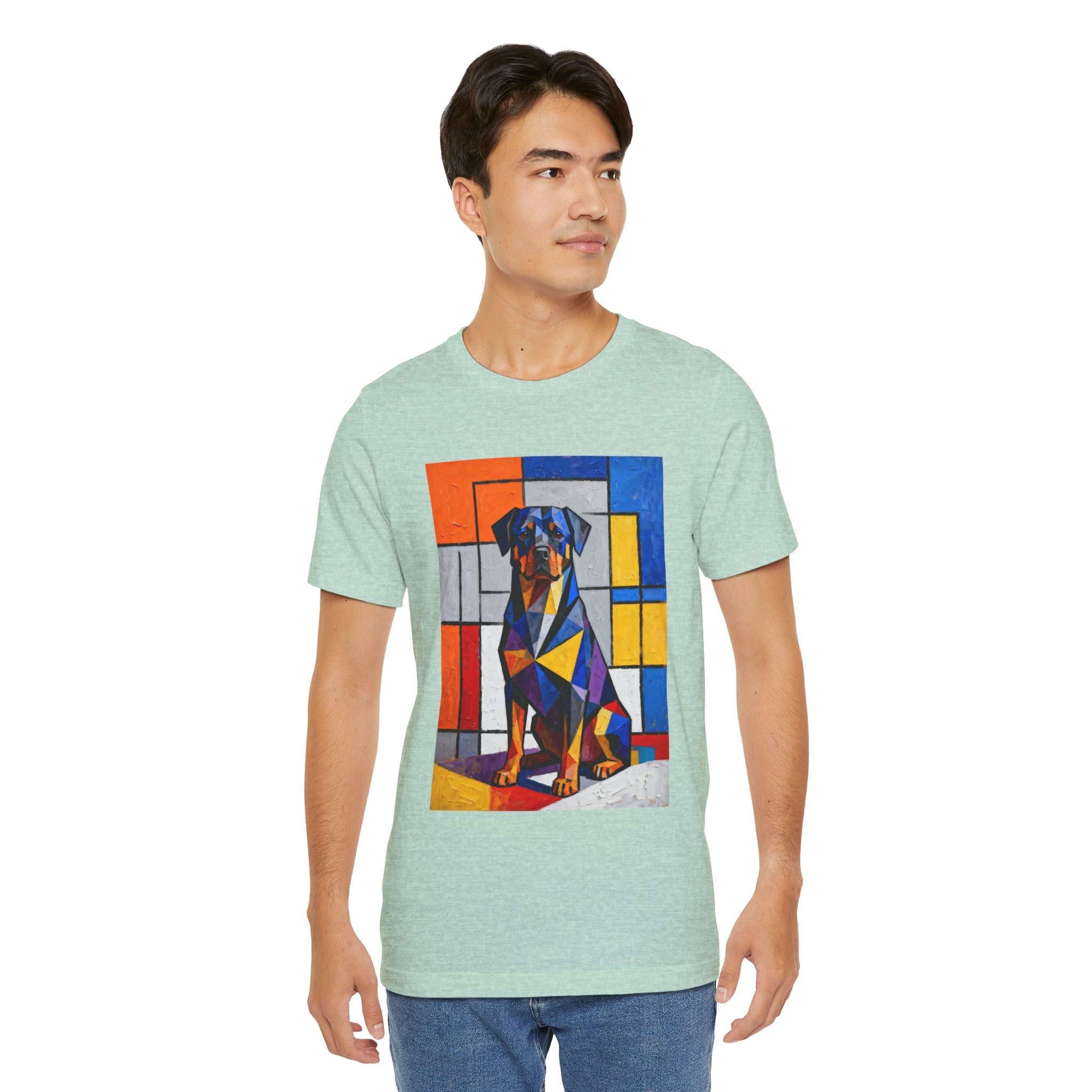 Rottweiler T Shirt | Living Work of Art Collection | Cubist Style